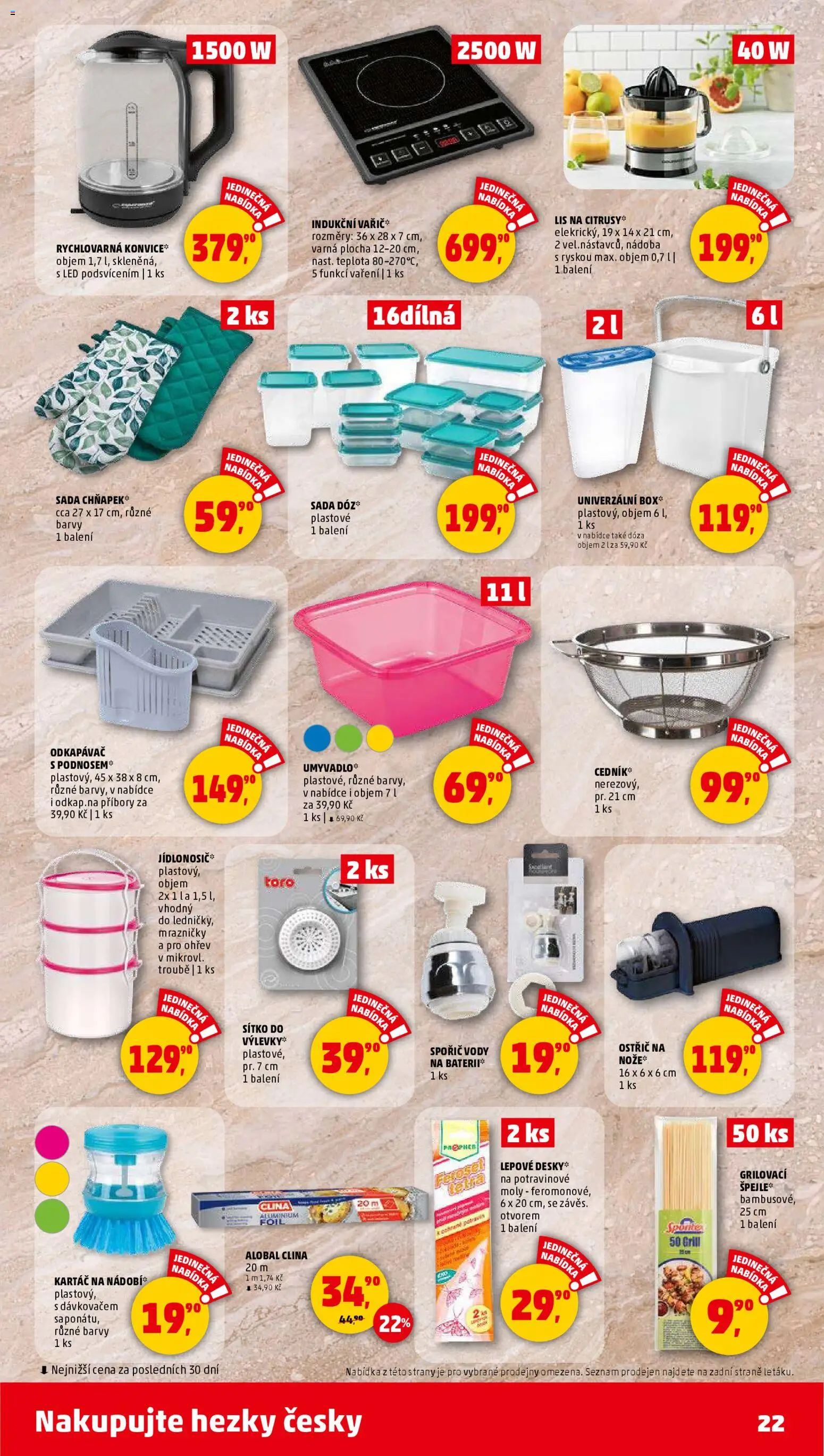 Penny Market leták - Čtvrtečník od 08.01.2026 | Strana: 22 | Produkty: Lis, Alobal, Barvy, Kartáč