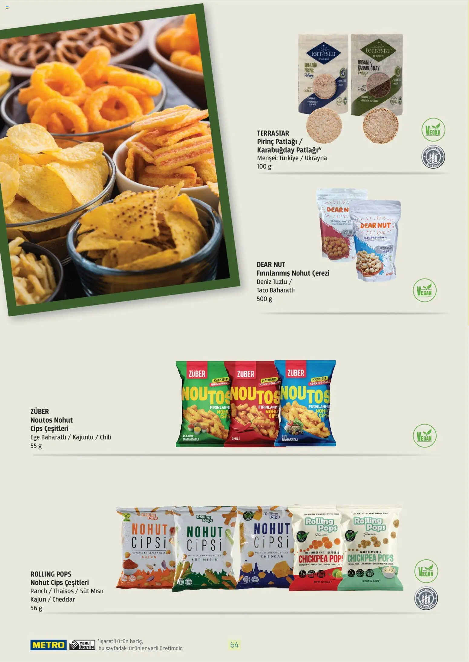 Metro - Bitki Bazlı ve Vegan 2025 - 21.10.2025 tarihinden itibaren geçerlidir | Sayfa: 64 | Ürünler: Süt, Pirinç, Cips, Mısır