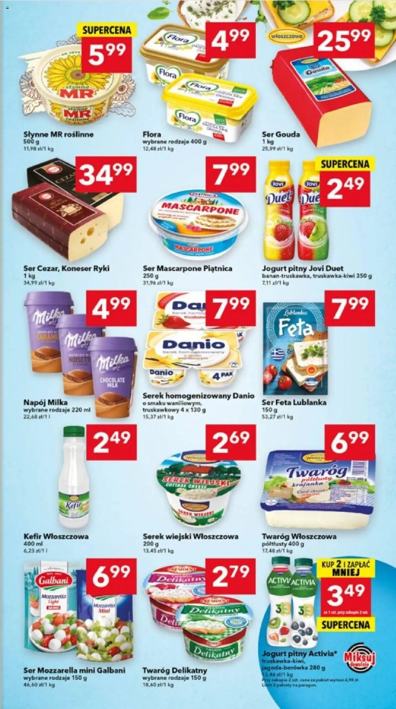 Lewiatan gazetka - Gdańsk od 13.08.2025 | Strona: 3 | Produkty: Serek, Milka, Ser mascarpone, Ser feta