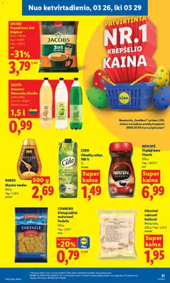 LIDL leidinys galioja nuo 23.03.2026 | Puslapis: 25 | Prekių: Tirpioji kava, Kava, Sultys, Krepšelis