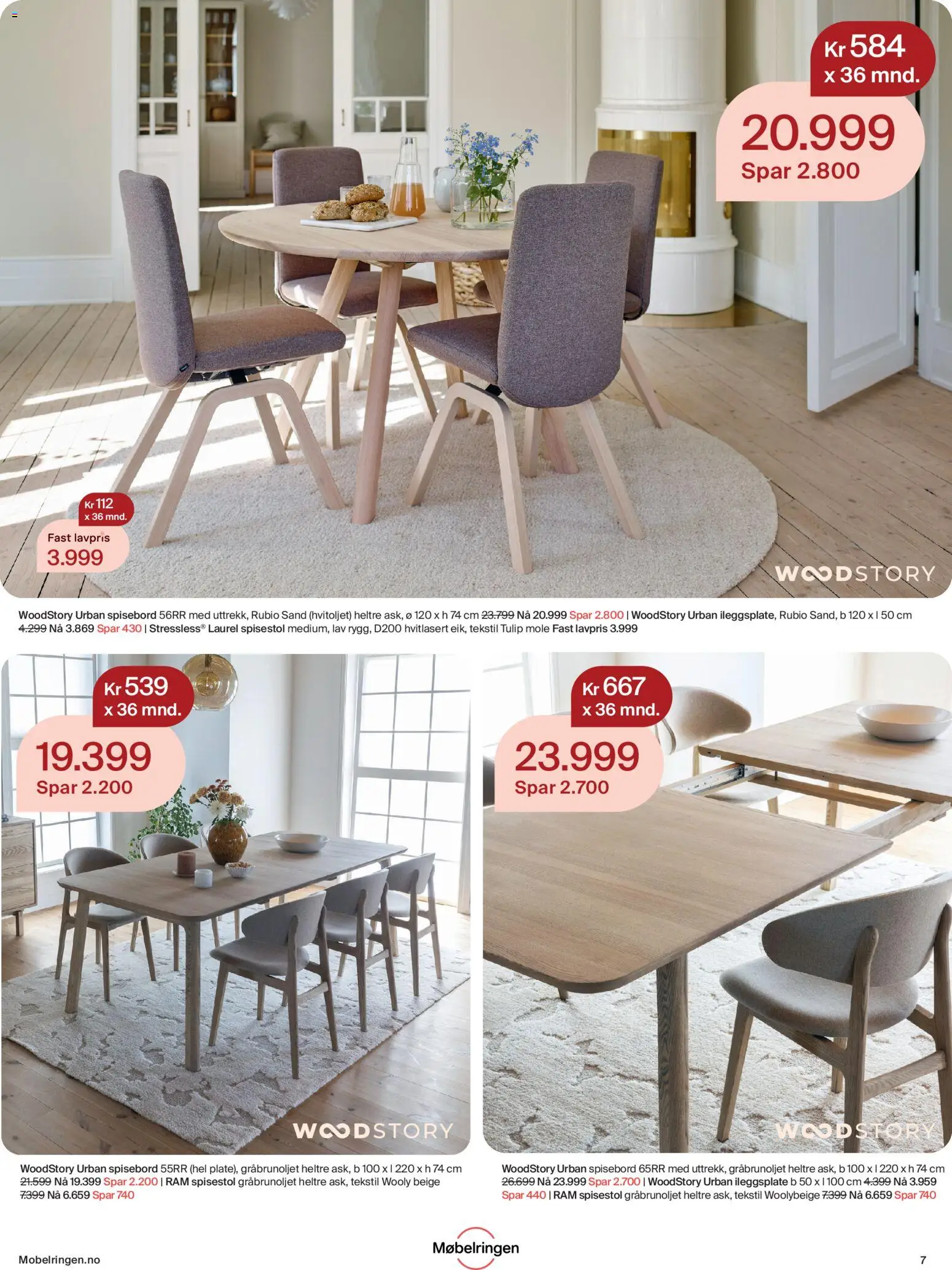 {H1} | Side: 7 | Produkter: Spisebord, Spisestol