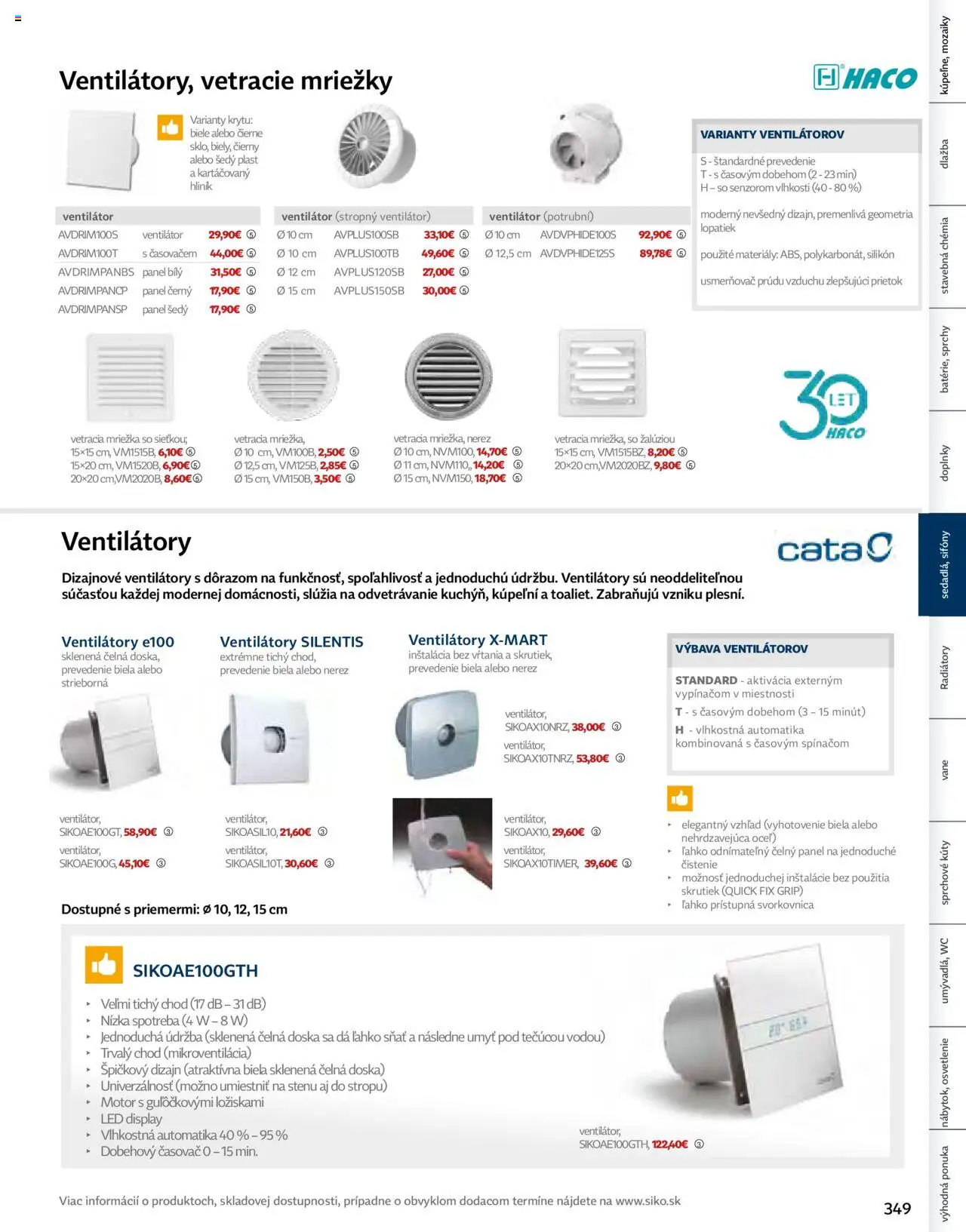 Siko leták │ platný od 01.08.2024 | Strana: 455 | Produkty: Osvetlenie, Stropný ventilátor, Ventilátor, Dlažba