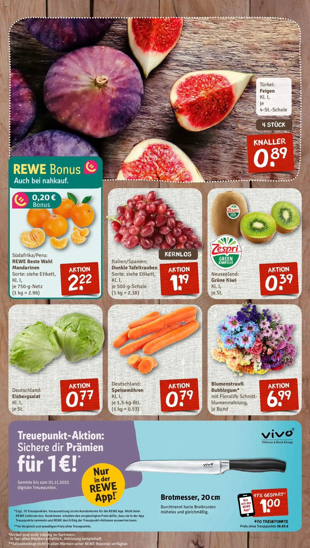 Nahkauf Prospekt – gültig ab 22.09.2025 | Seite: 3 | Produkte: Vivo, Mandarinen, Eisbergsalat, Kiwi