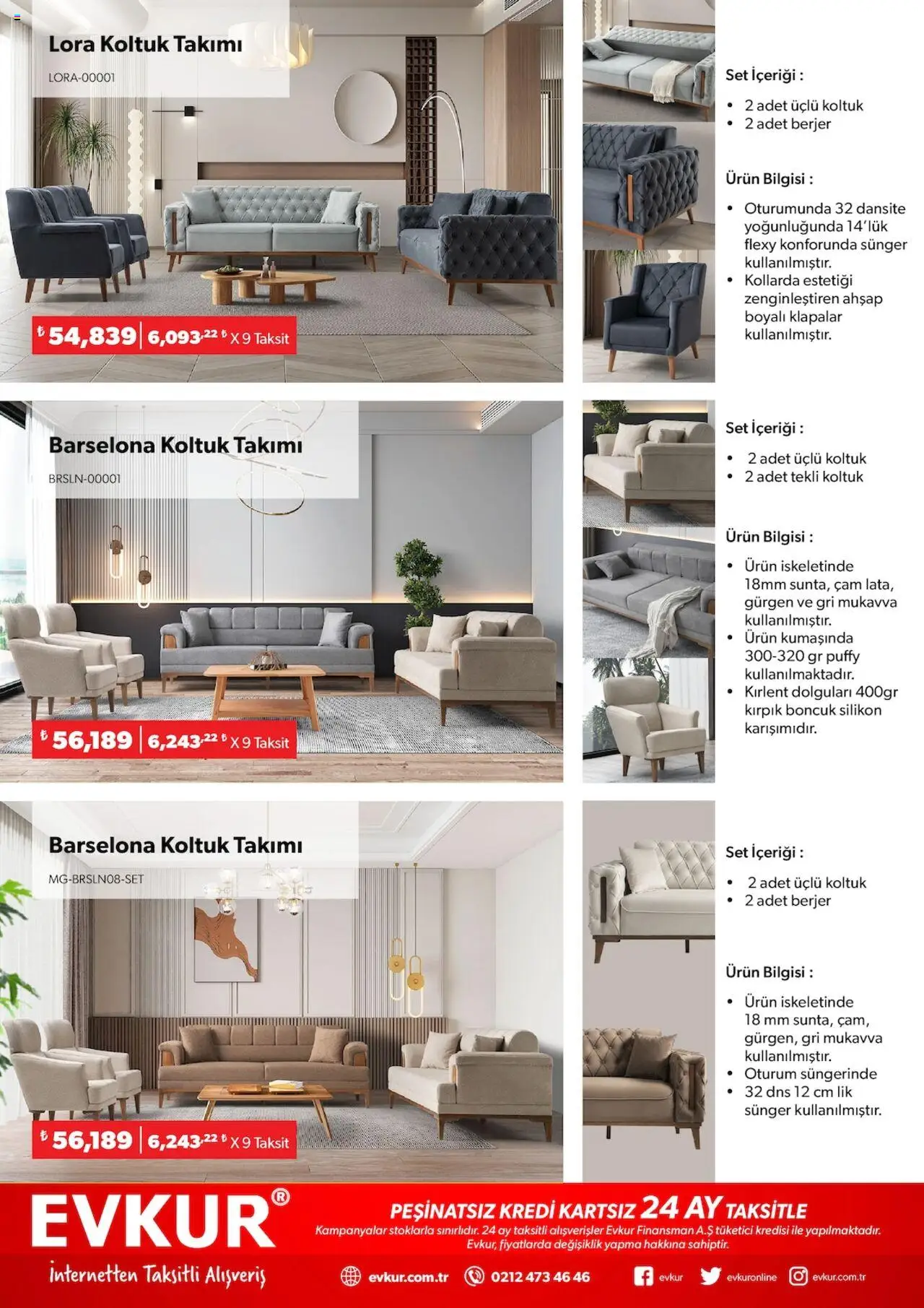 Evkur Katalog - 01.09.2025 tarihinden itibaren geçerlidir | Sayfa: 9 | Ürünler: Koltuk, Koltuk takımı