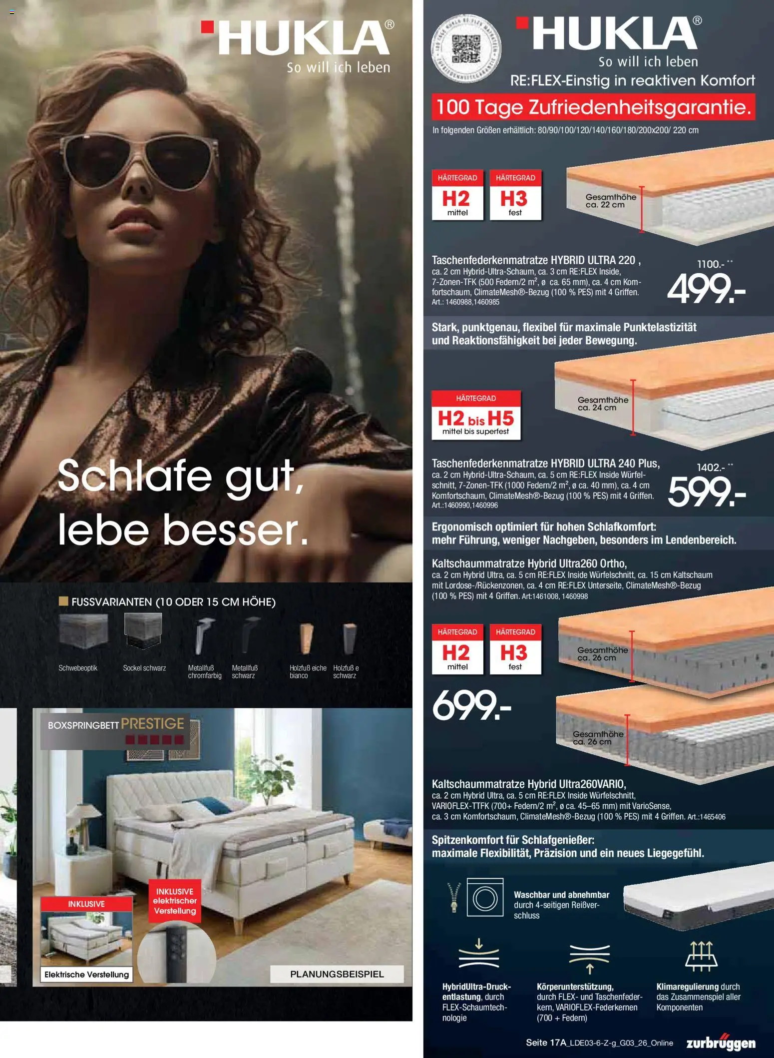 Zurbrüggen Bonus Sonder-Tage – gültig ab 15.03.2026 | Seite: 33 | Produkte: Boxspringbett