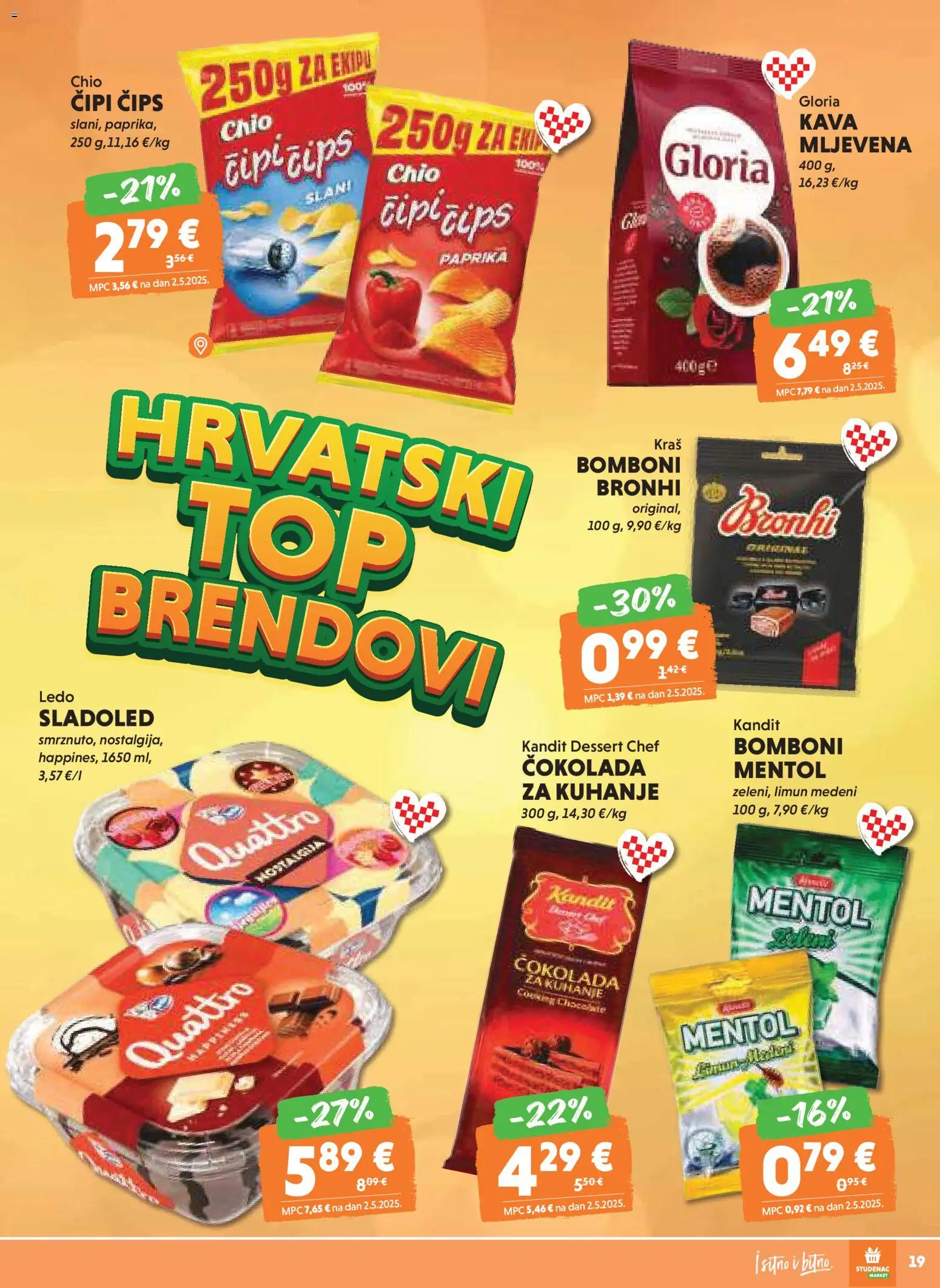 Studenac katalog | vrijedi od 12.11.2025 | Stranica: 19 | Proizvodi: Kava, Bomboni, Paprika, Sladoled
