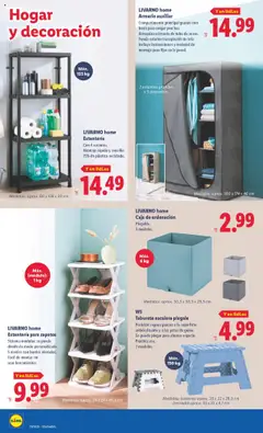 Lidl catálogo de bazar BCN │ válido desde el 28.07.2025 | Página: 8 | Productos: Estantería para zapatos, Funda, Armario, Caja