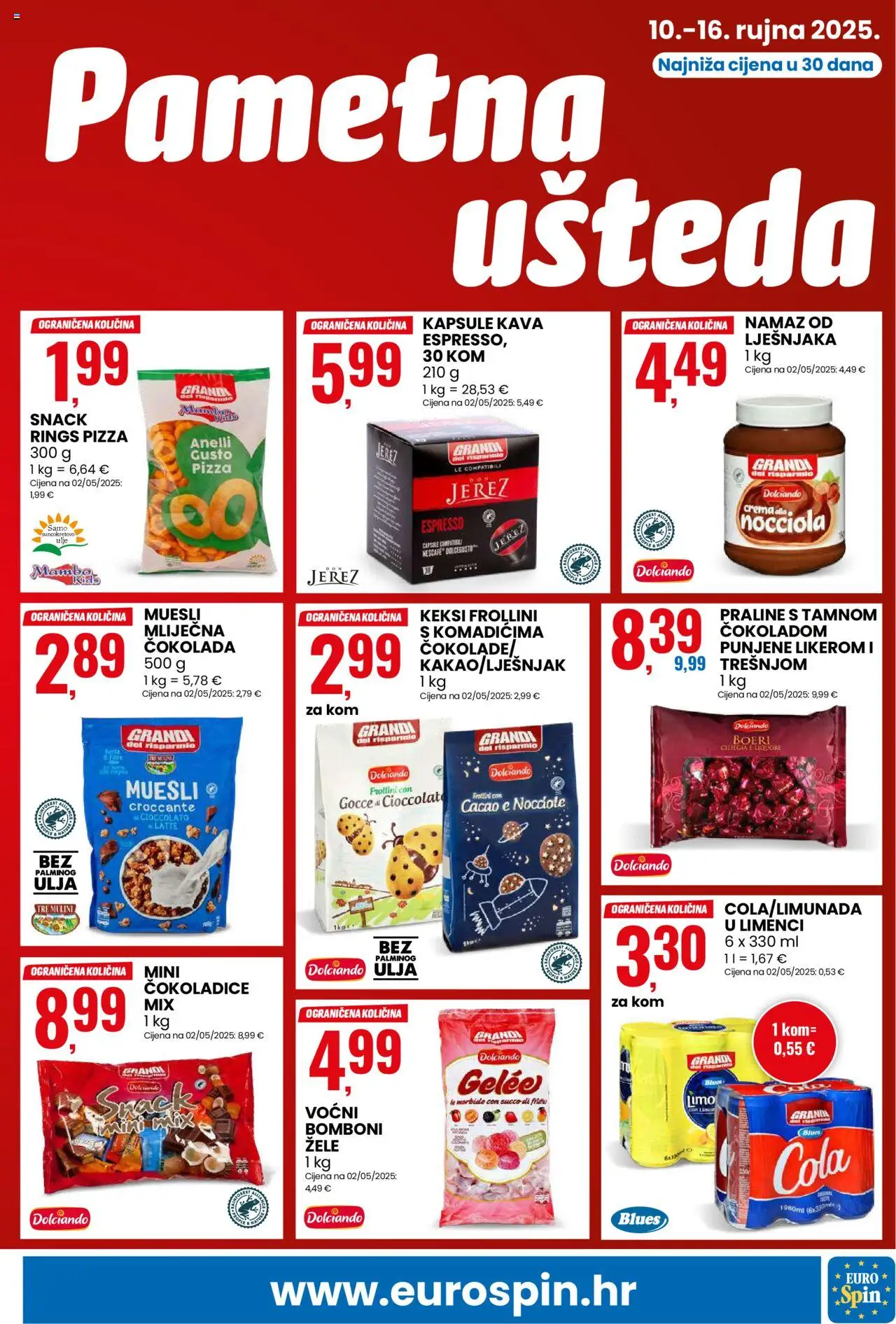 Eurospin katalog | vrijedi od 10.09.2025 | Stranica: 5 | Proizvodi: Ulje, Čokolada, Lješnjak, Kakao