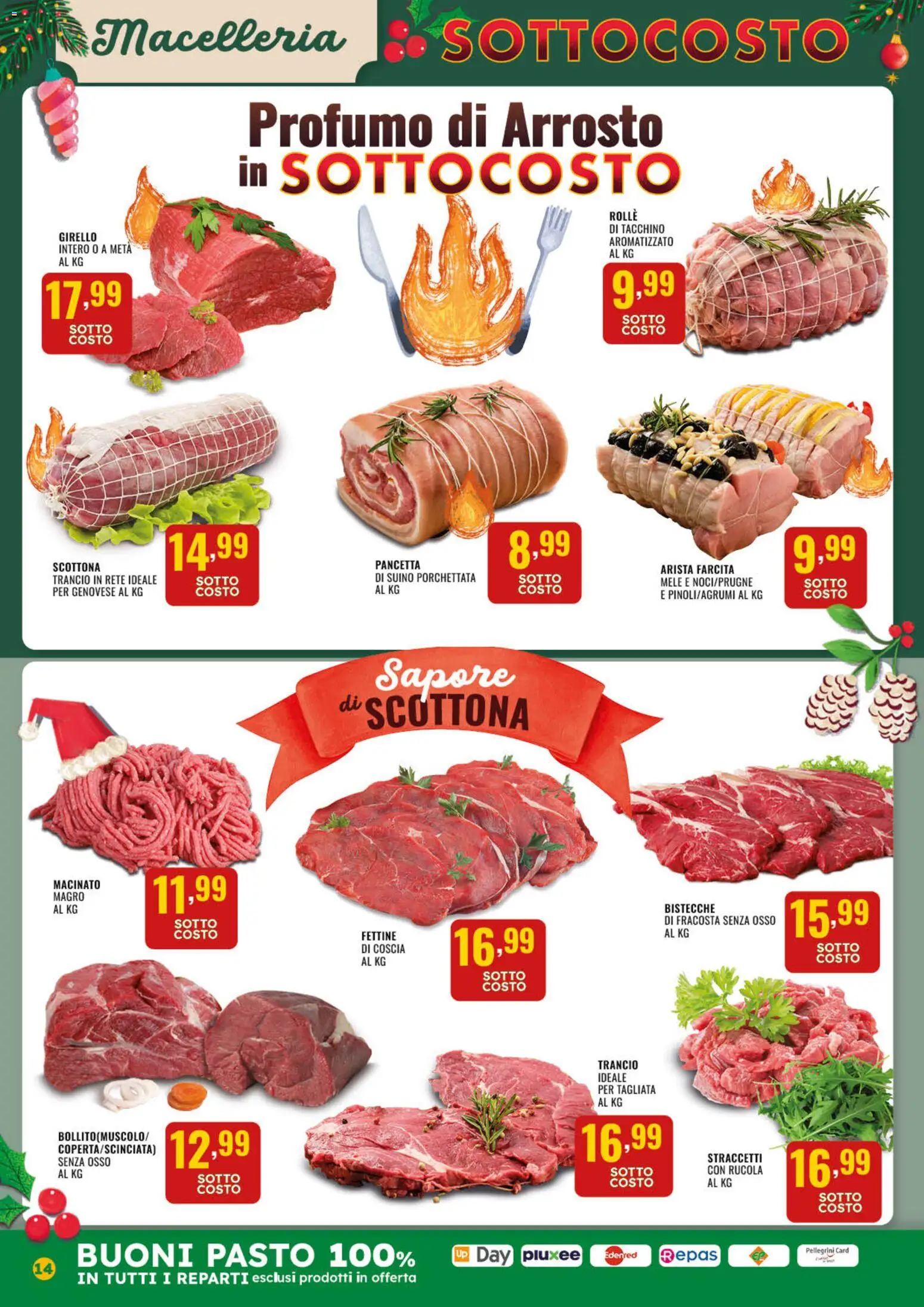 Volantino GECOP del 01.12.2025 | Pagina: 14 | Prodotti: Arrosto, Rucola, Pancetta, Tacchino