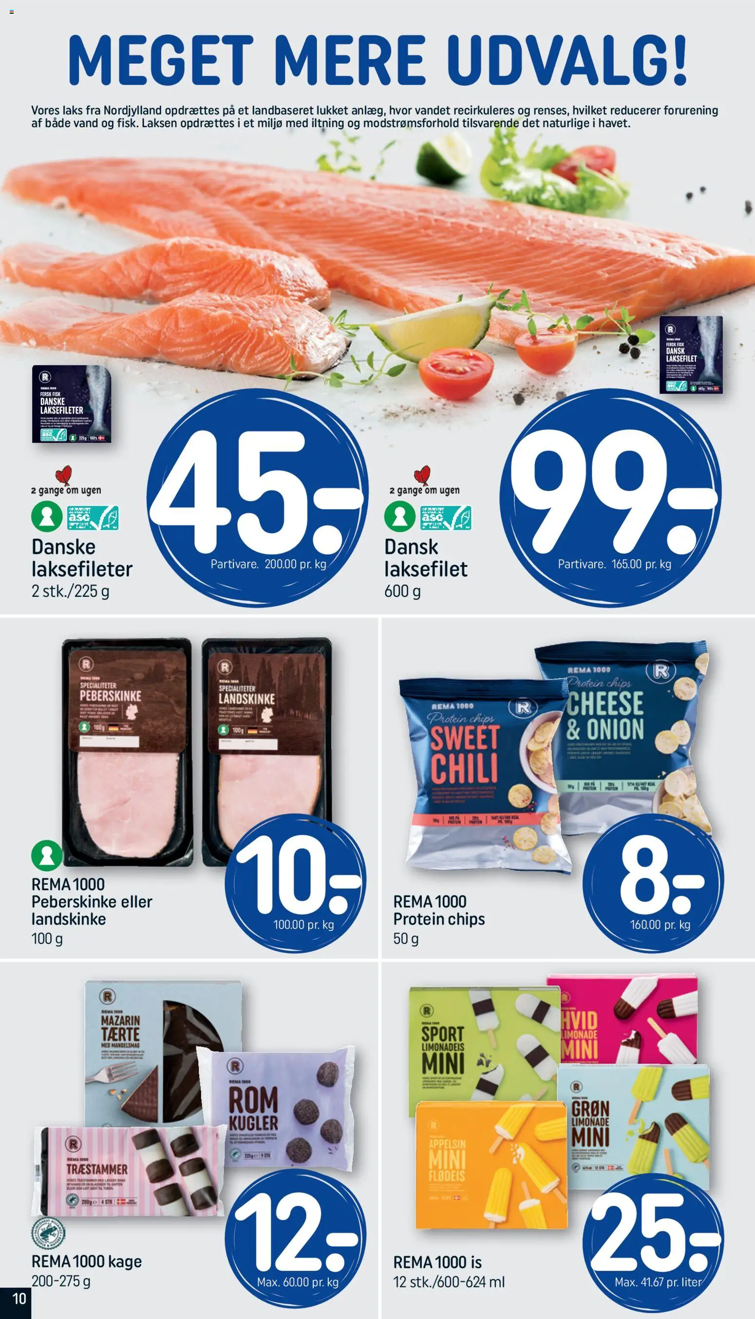 Rema 1000 tilbudsavis – gyldig fra 07.04.2026 | Side: 10 | Produkter: Fisk, Chips, Flødeis, Is