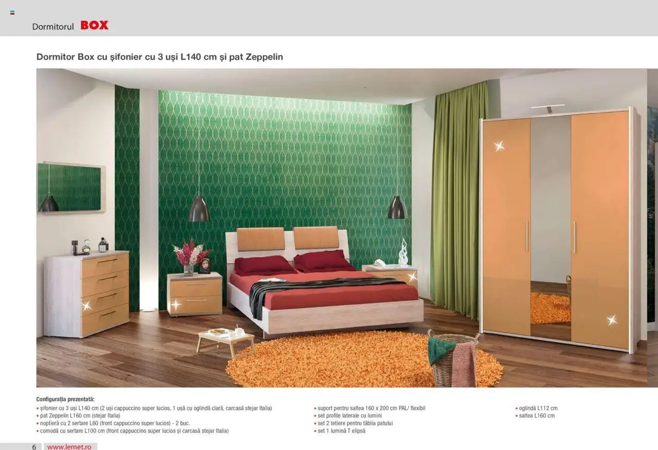 Noul catalog Lem’s – valabil de la 17.11.2023 | Pagină: 6 | Produse: Saltea, Noptieră, Comodă, Oglindă