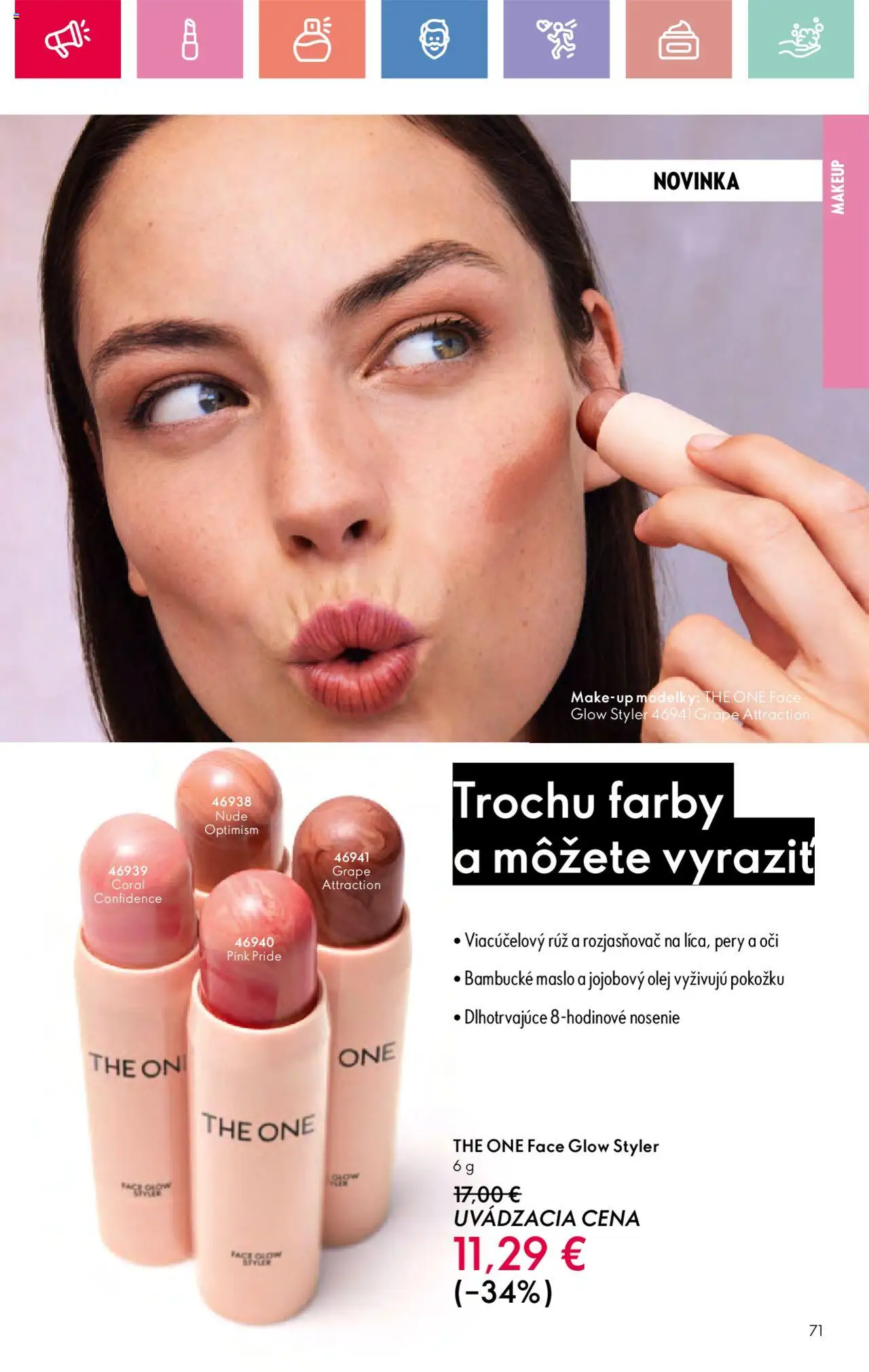 Katalóg Oriflame 9 2025 │ platný od 15.06.2025 | Strana: 71 | Produkty: Maslo, Olej, Rozjasňovač