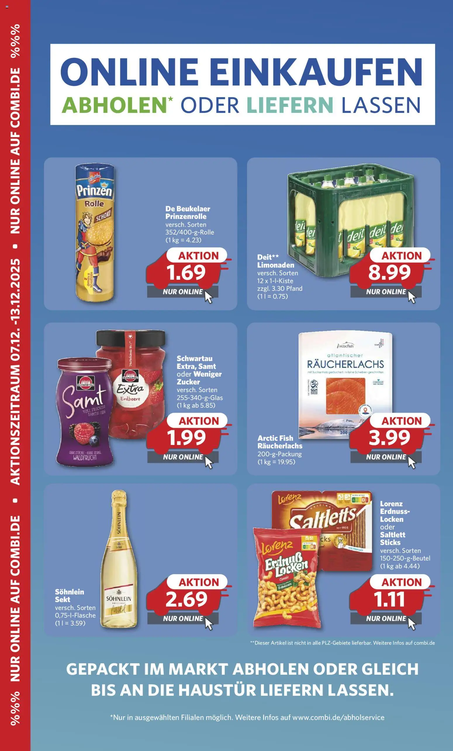 Combi Prospekt 	 – gültig ab 08.12.2025 | Seite: 31 | Produkte: Sekt, Räucherlachs, Zucker