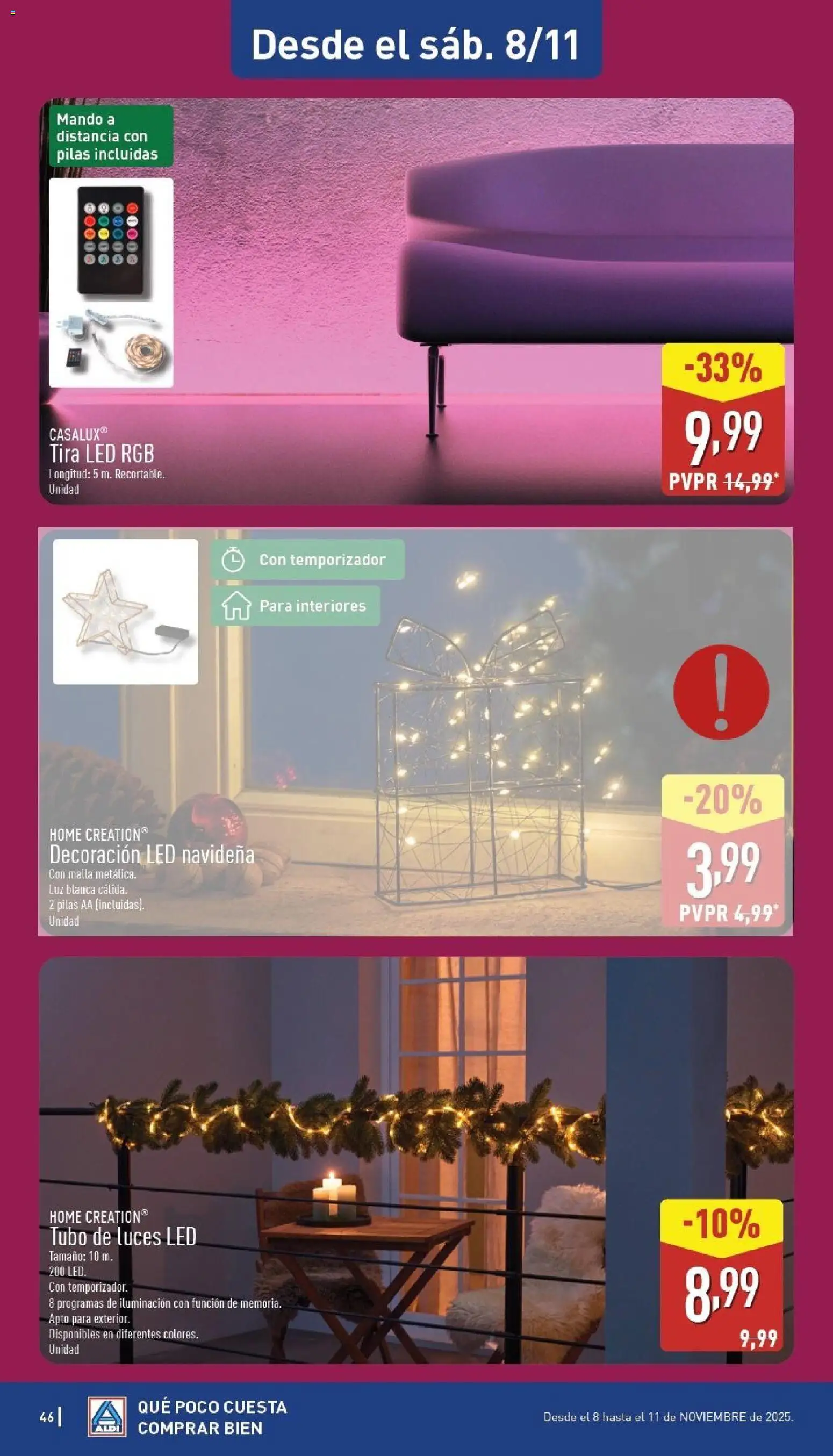 Aldi folleto Canarias │ válido desde el 03.11.2025 | Página: 46 | Productos: Κοσμήματα, Galette de chaise