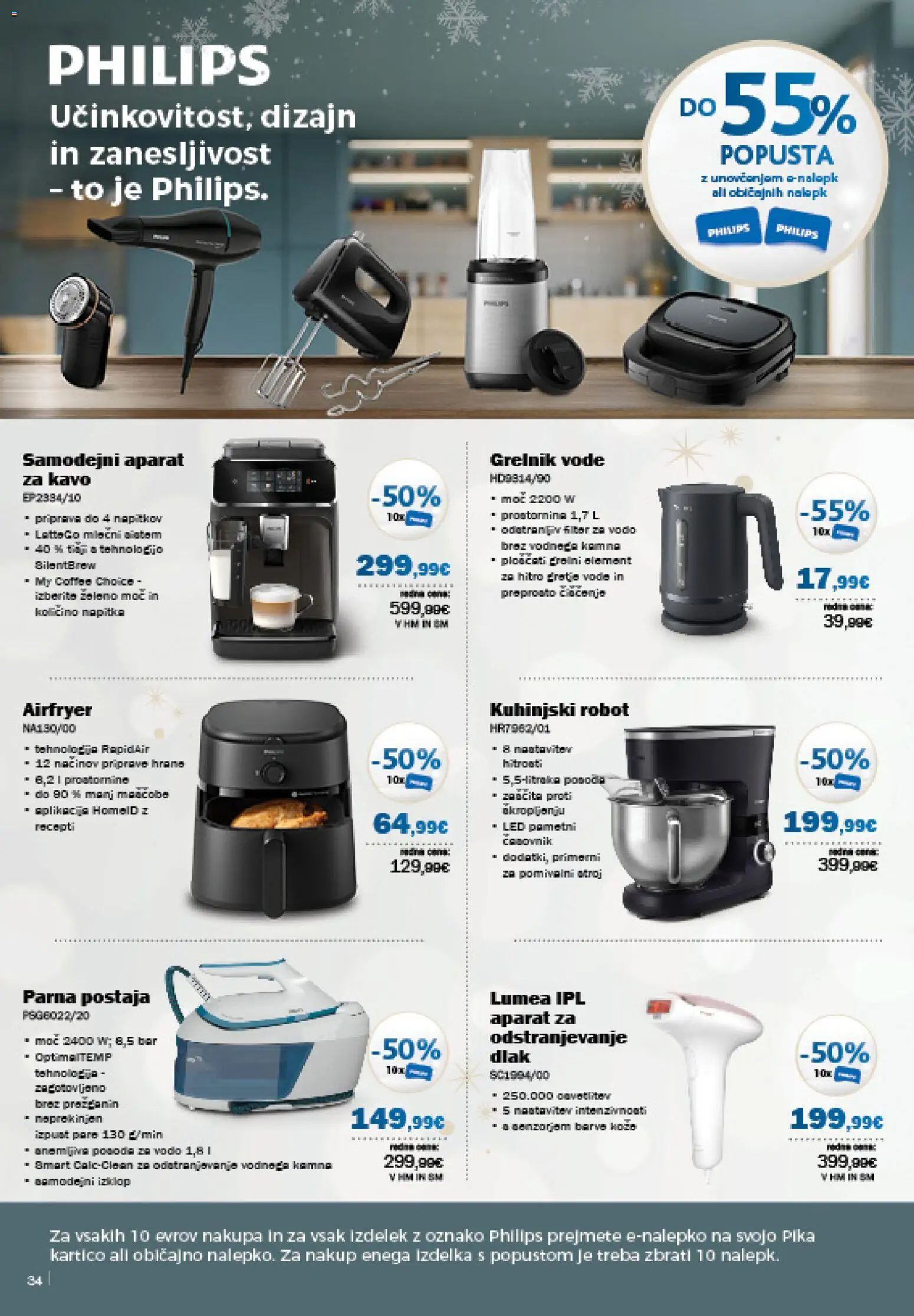 Novi Mercator katalog ponudbe – veljaven od 18.12.2025 | Stran: 34 | Izdelki: Aparat za kavo, Robot, Grelnik vode, Generator