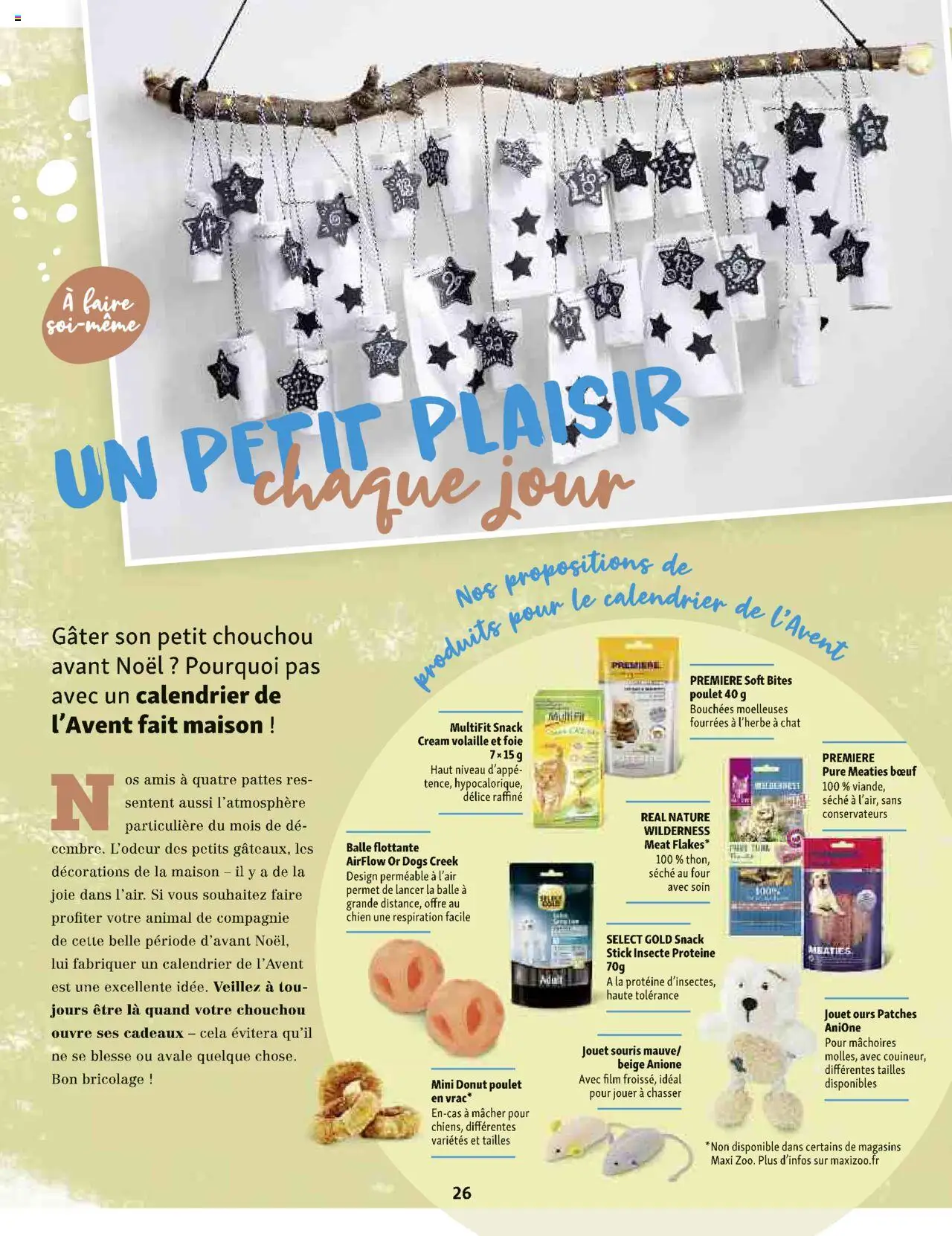 {H1} | Page: 26 | Produits: Donut, Calendrier, Volaille, Chouchou