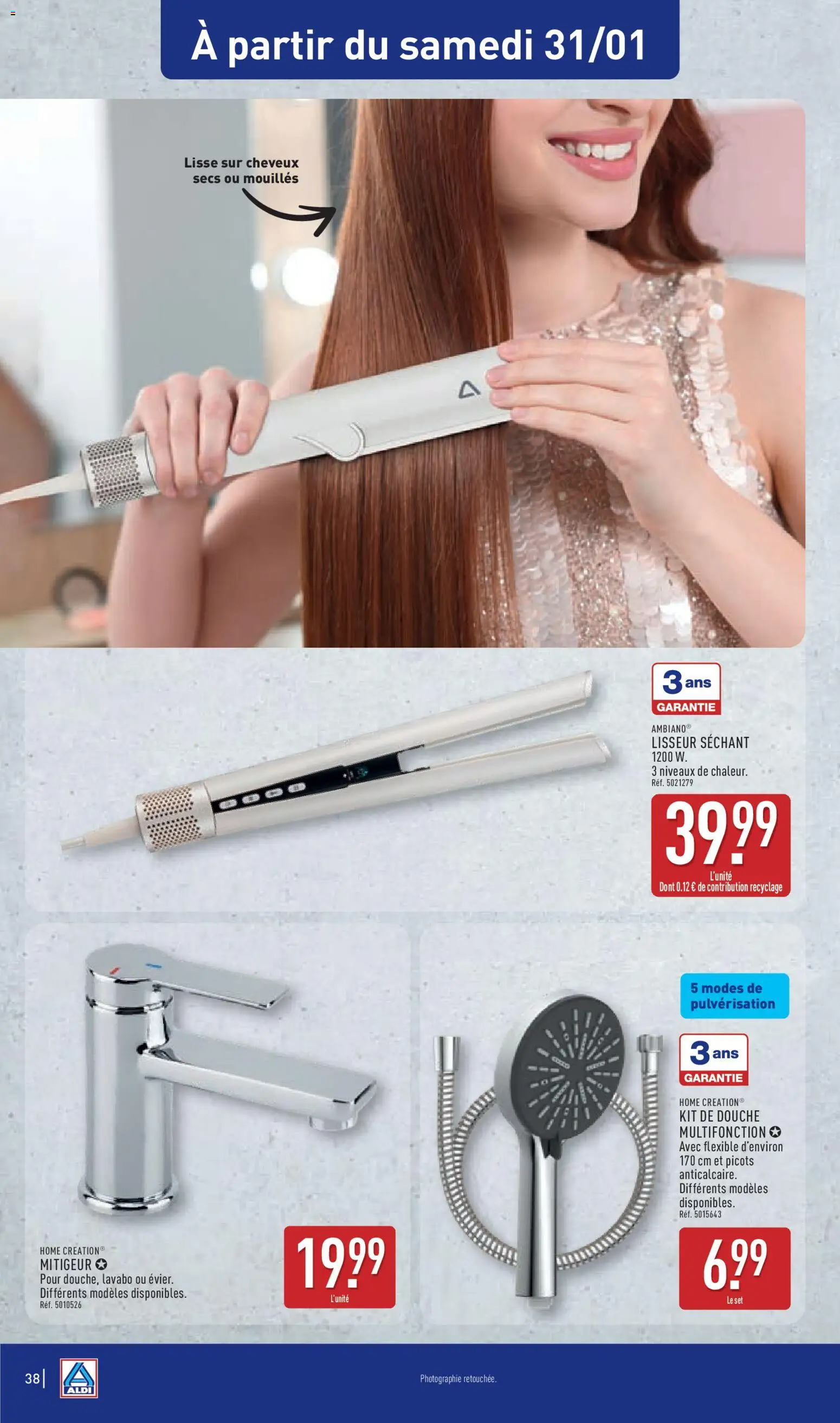 {H1} | Page: 40 | Produits: Lisseur, Lavabo, Douche