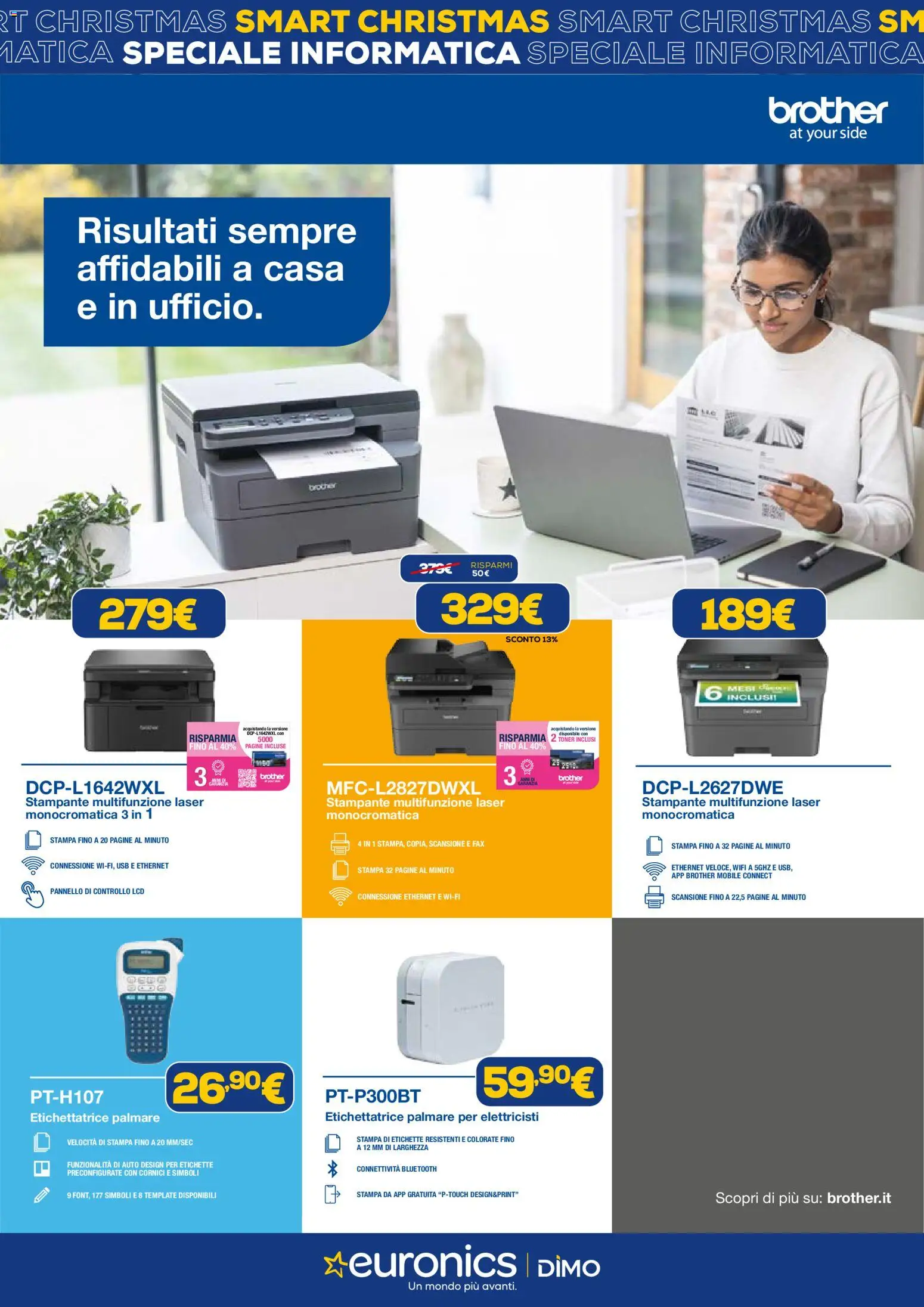 Volantino Euronics del 02.12.2025 | Pagina: 20 | Prodotti: Mobile, Stampante, USB, Toner