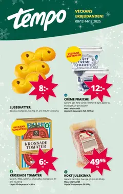Tempo - erbjudanden - Förhandsvisning av reklamblad från butik Tempo aktuell från 08.12.2025