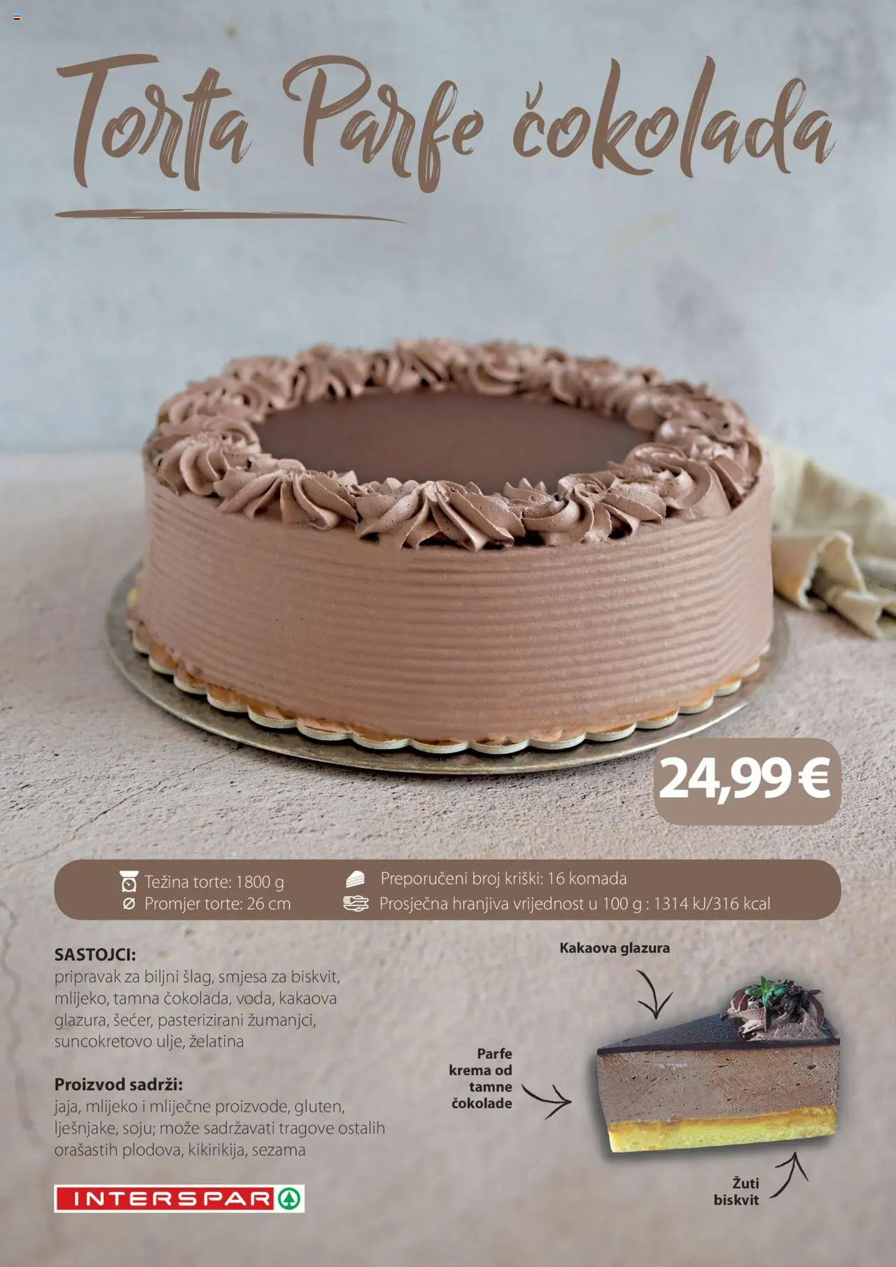 Interspar katalog | vrijedi od 31.03.2025 | Stranica: 6 | Proizvodi: Mlijeko, Čokolada, Krema, Torta