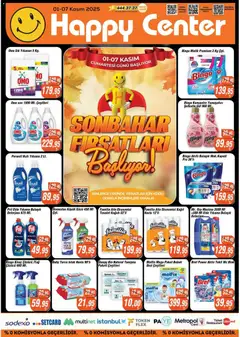 01.11.2025 tarihinden itibaren geçerli olan Happy Center kataloğu önizlemesi | Sayfa: 2 | Ürünler: Tuvalet, Gül, Yumuşatıcı, Bulaşık deterjanı