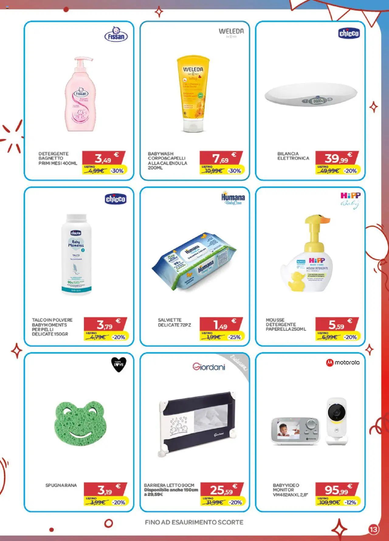 Volantino Bimbo store del 02.10.2025 | Pagina: 13 | Prodotti: Monitor, Detergente, Bagnetto, Bilancia