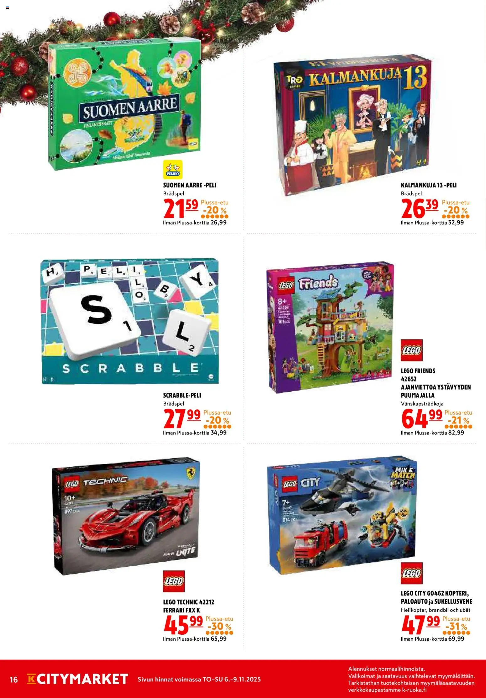 K-Citymarket tarjoukset – voimassa 06.11.2025 alkaen | Sivu: 16 | Tuotteet: Peli