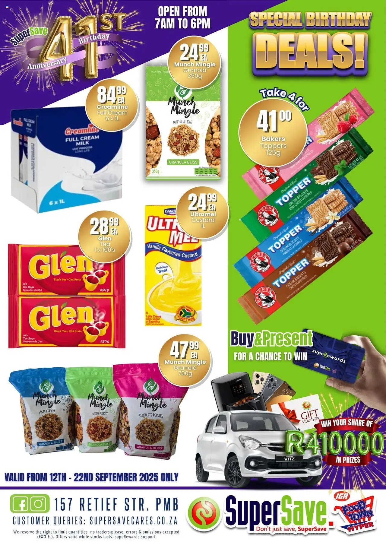 New Super Save catalogue – valid from 16.09.2025 | Page: 19 | Products: Custard, Milk, Chocolate, Fruit