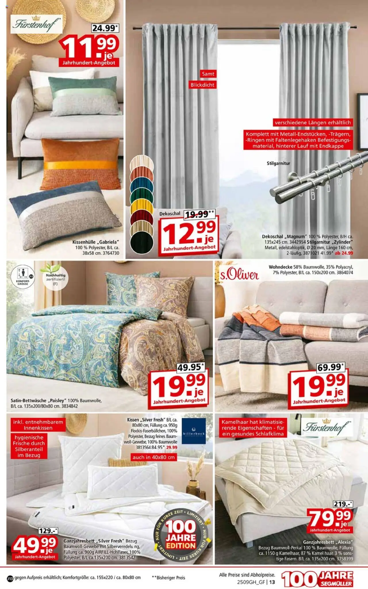 Segmüller Prospekt 	 – gültig ab 13.09.2025 | Seite: 29 | Produkte: Kissen