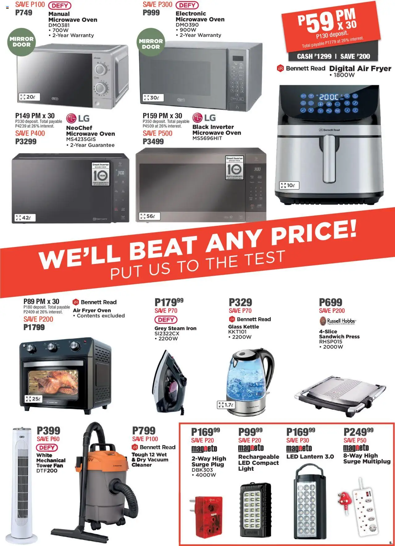 New House and Home catalogue – valid from 22.09.2025 | Page: 5 | Products: Oven, Iron, Fan, Light