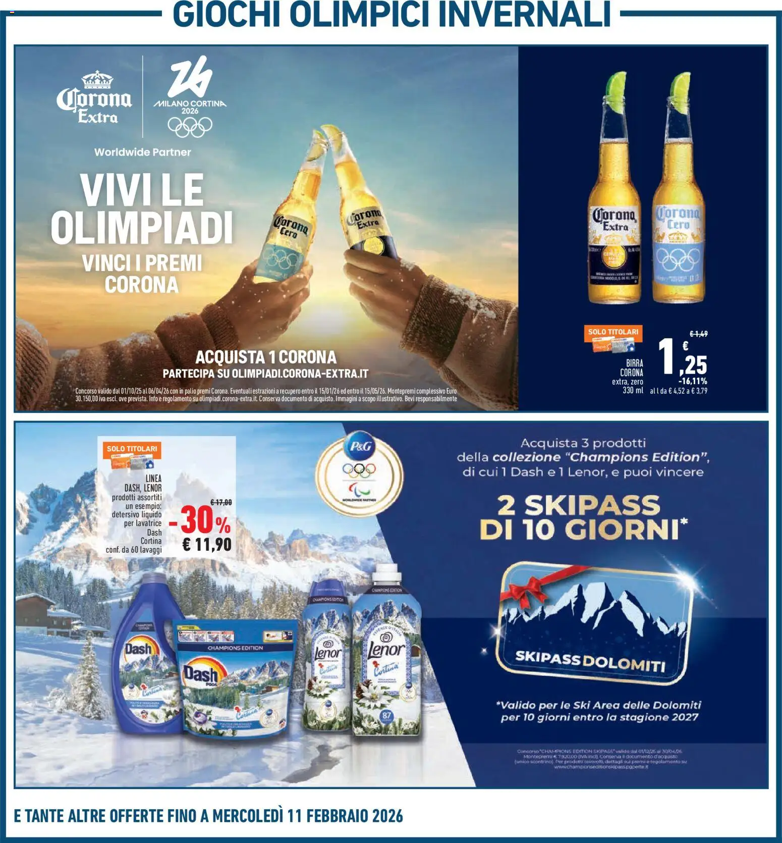 Volantino Conad del 29.01.2026 | Pagina: 30 | Prodotti: Birra, Lavatrice