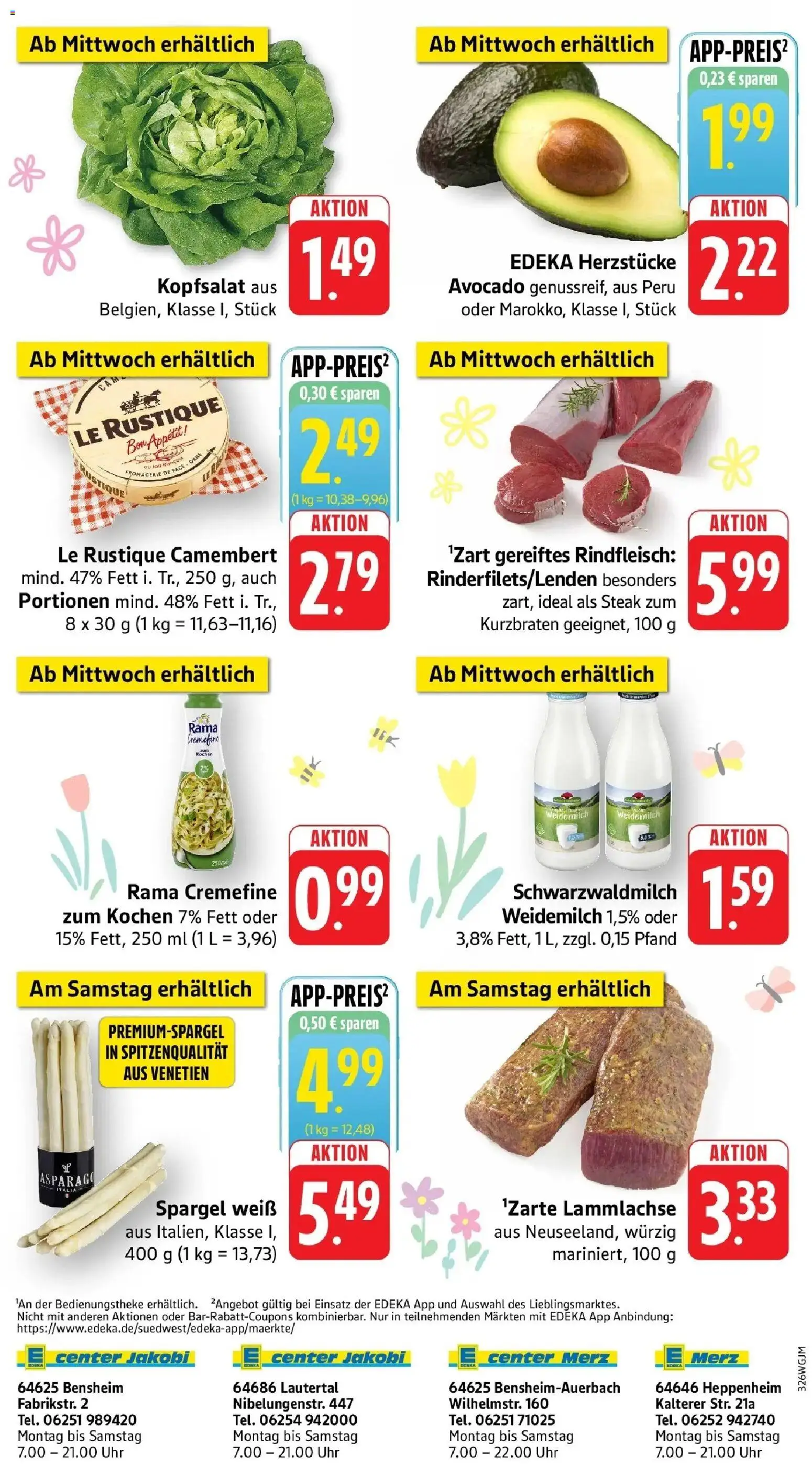 Edeka prospekt Heppenheim	 – gültig ab 30.03.2026 | Seite: 54 | Produkte: Rama cremefine, Spargel, Avocado, Steak