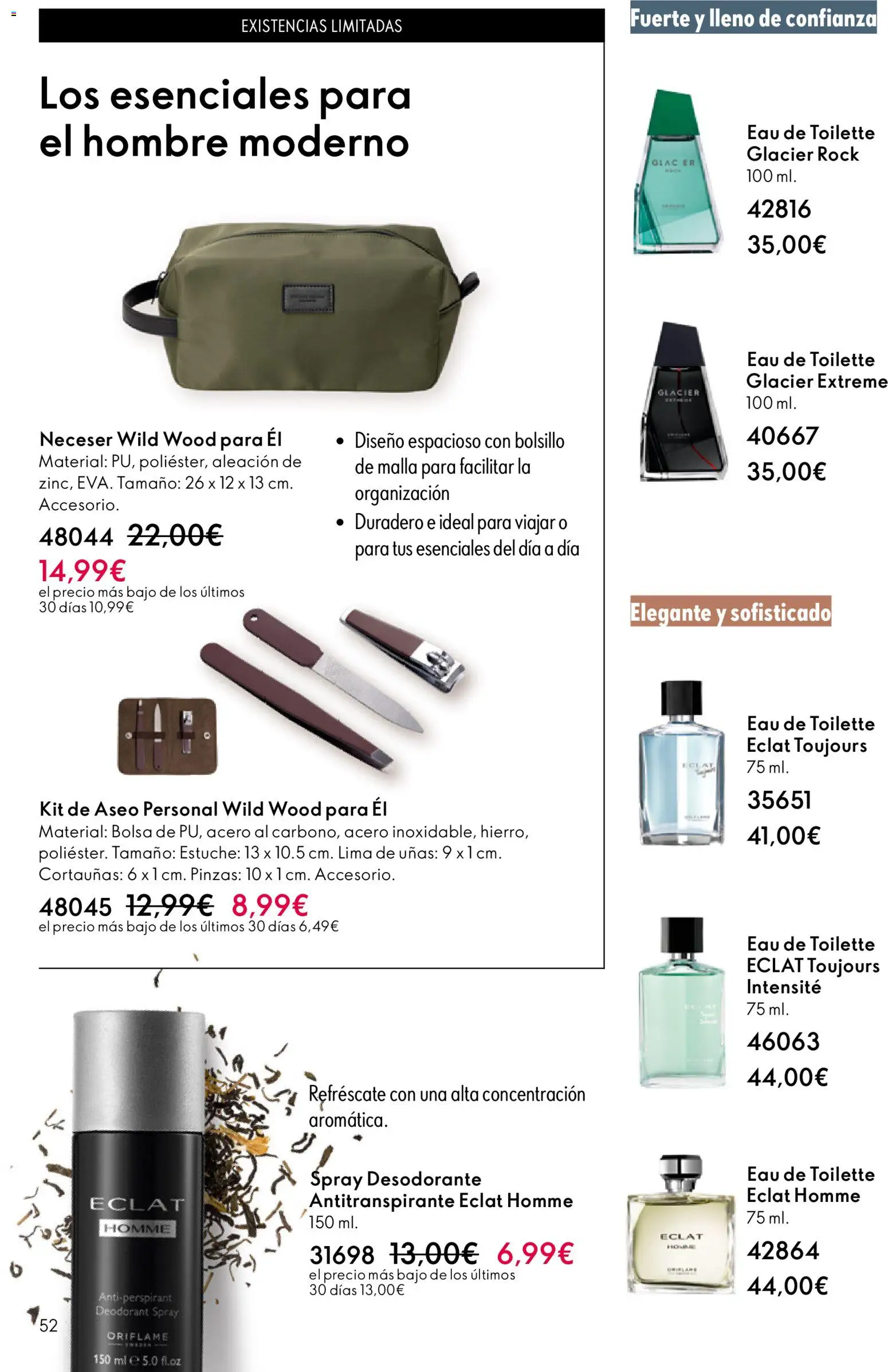 Oriflame - Catálogo Campaña 17 │ válido desde el 10.12.2025 | Página: 52 | Productos: Desodorante, Antitranspirante, Bolsa, Neceser