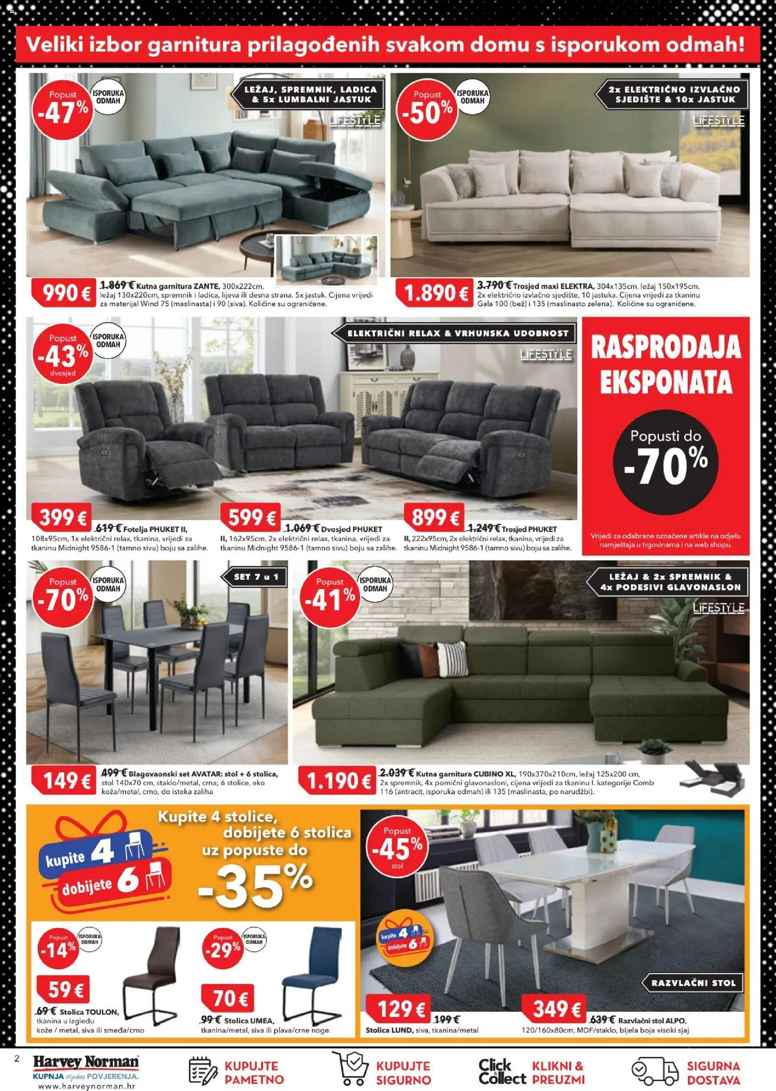 Harvey Norman katalog | vrijedi od 28.11.2025 | Stranica: 2 | Proizvodi: Jastuk, Stol, Stolica, Kutna garnitura