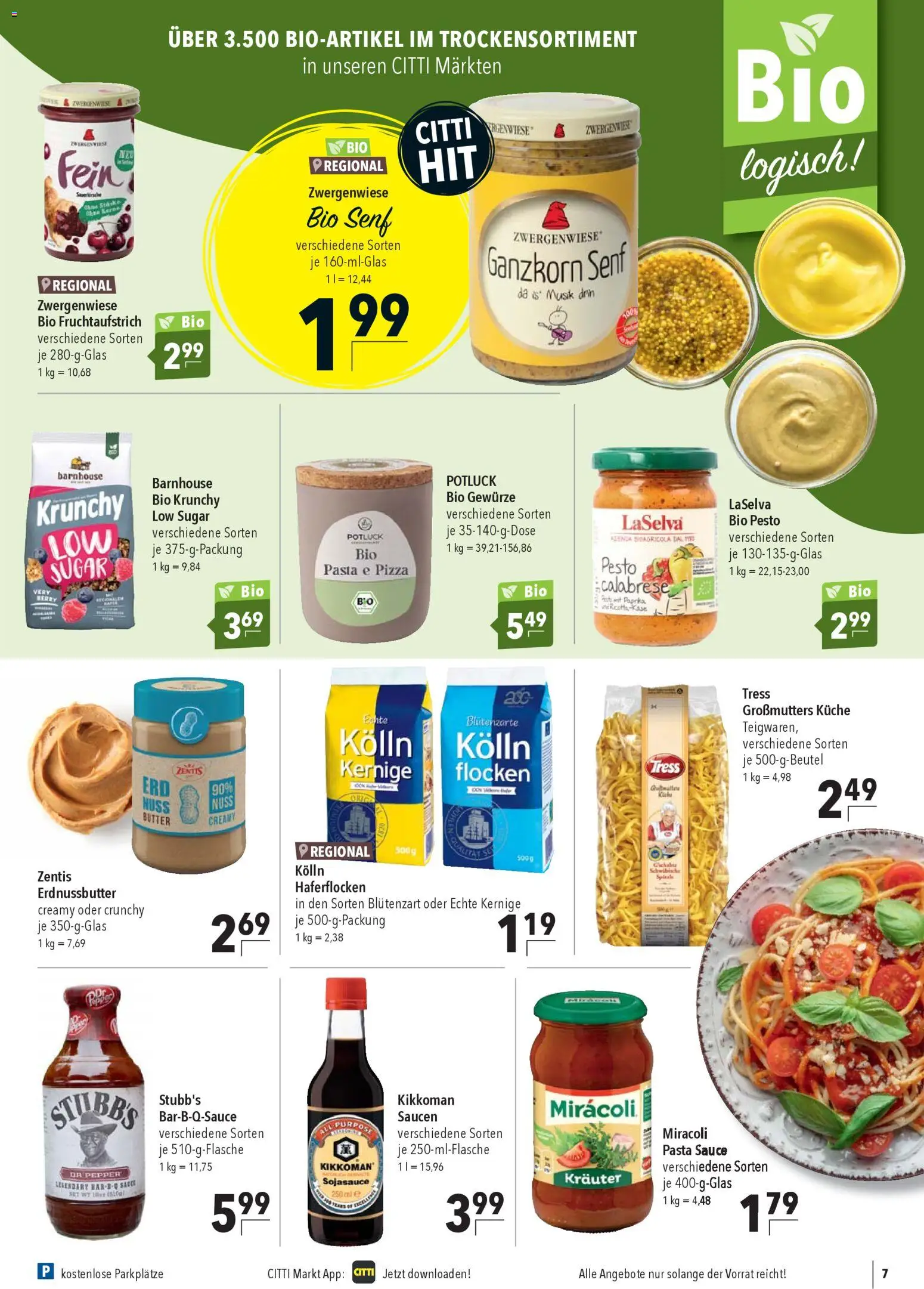 CITTI Markt Prospekt 	 – gültig ab 22.04.2026 | Seite: 7 | Produkte: Gewürze, Paprika, Pasta, Flocken
