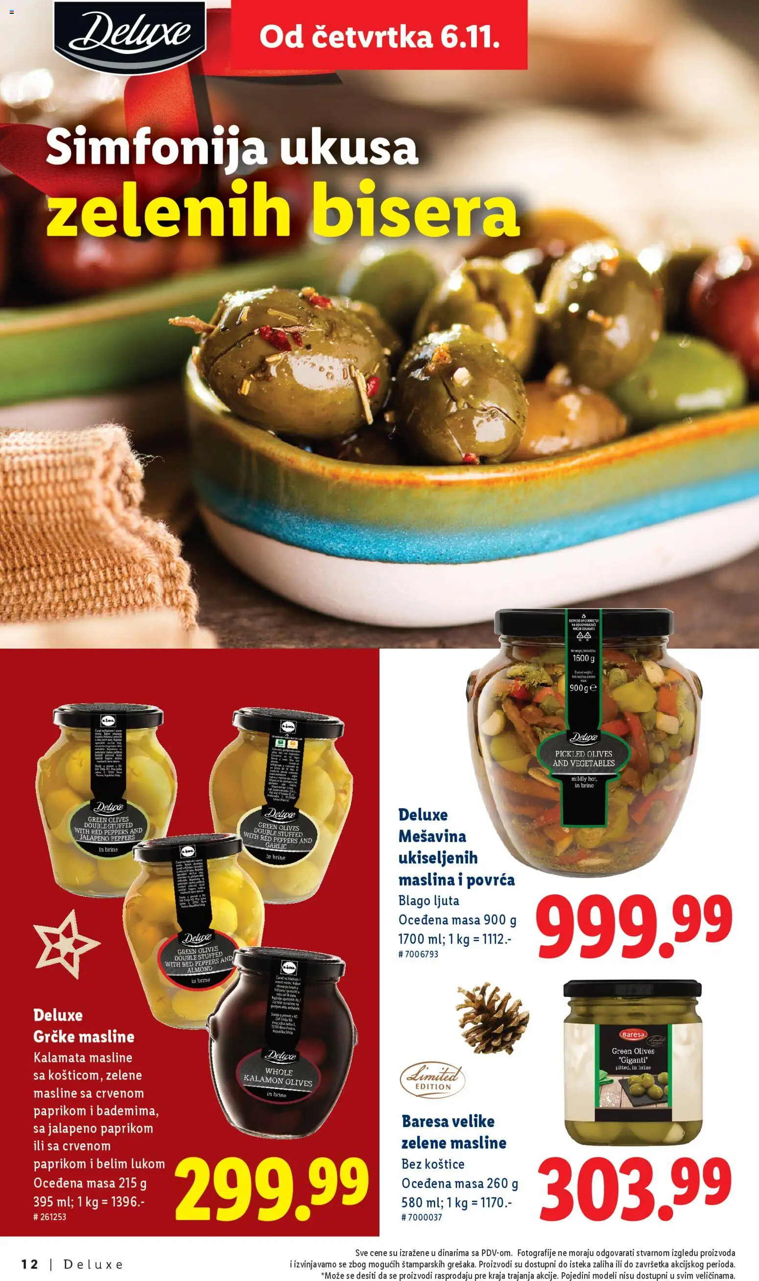 Lidl katalog - važi od 06.11.2025 | Strana: 12 | Proizvode: Masline