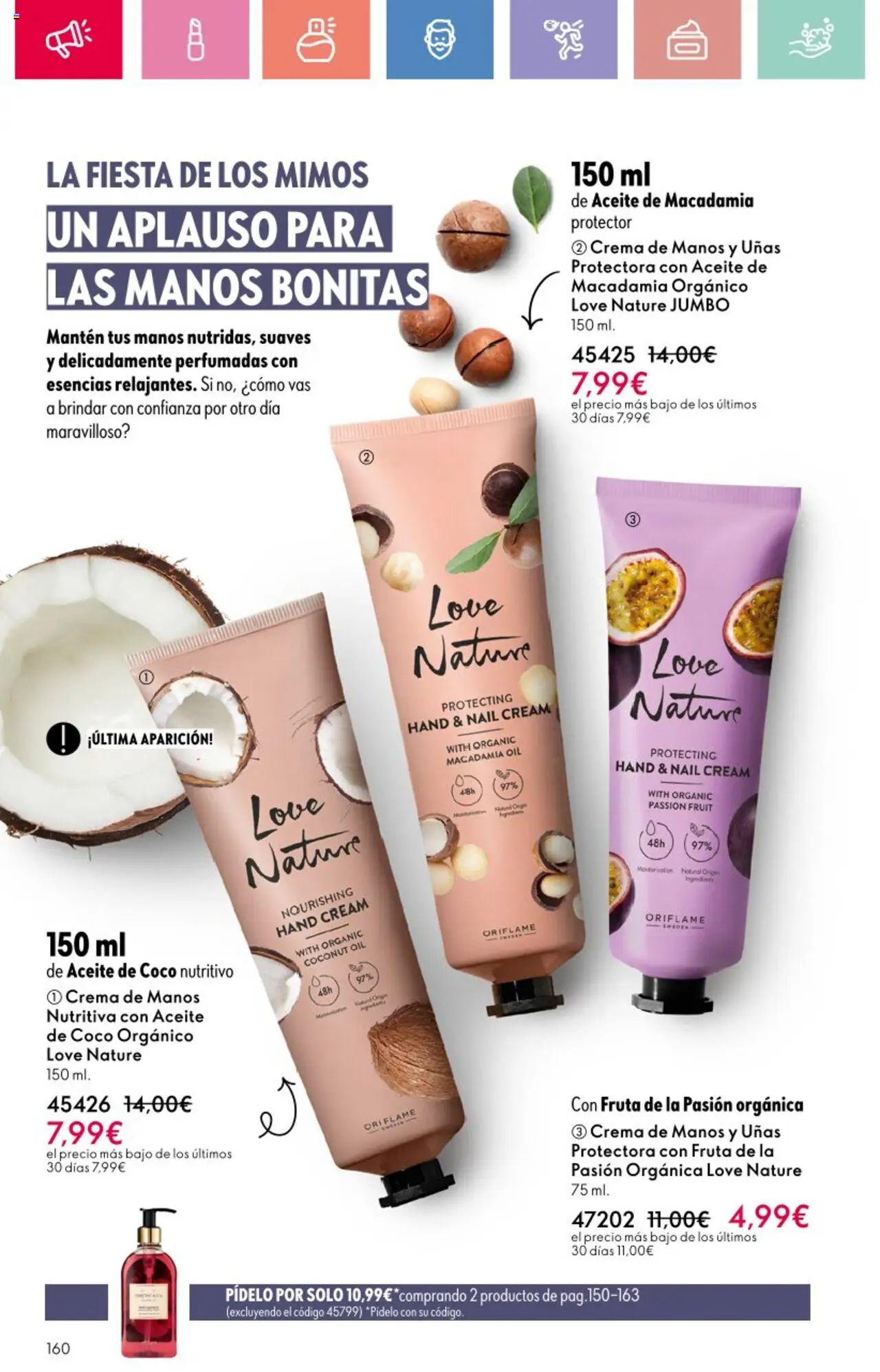 Oriflame - Catálogo Campaña 11 │ válido desde el 03.08.2025 | Página: 160 | Productos: Crema de manos, Aceite, Τυρόπιτα, Crema