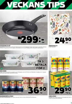 Coop reklamblad aktuell från 25.08.2025 | Sida: 11 | Produkter: Bordstablett, Öl, Matlåda, Stekpanna