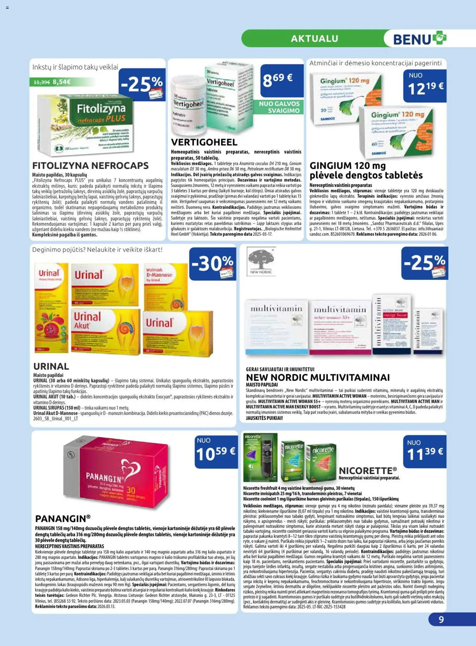 BENU akcijos nuo 01.04.2026 | Puslapis: 9