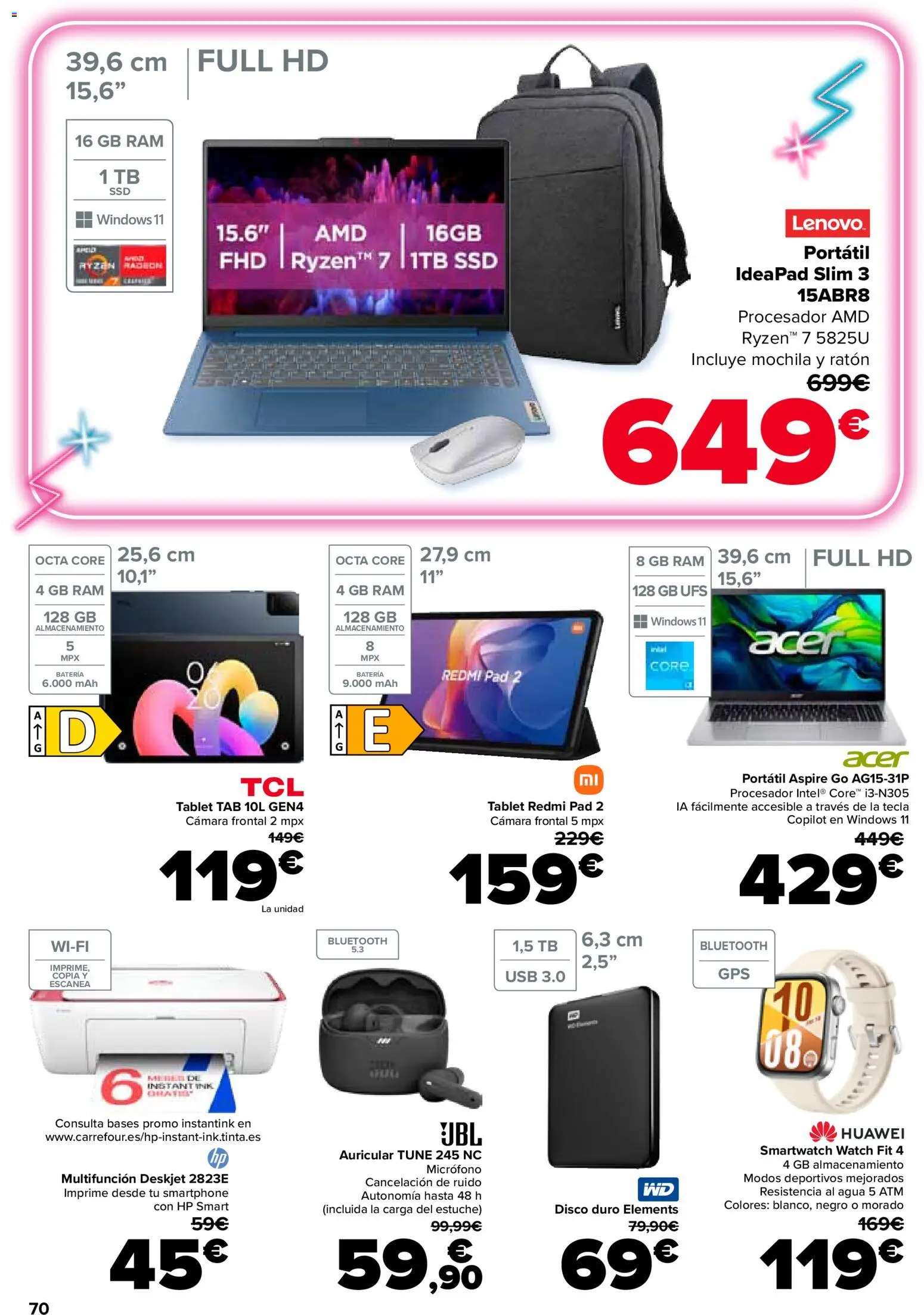 Carrefour folleto │ válido desde el 25.02.2026 | Página: 78 | Productos: Mochila, Disco, USB, Batería