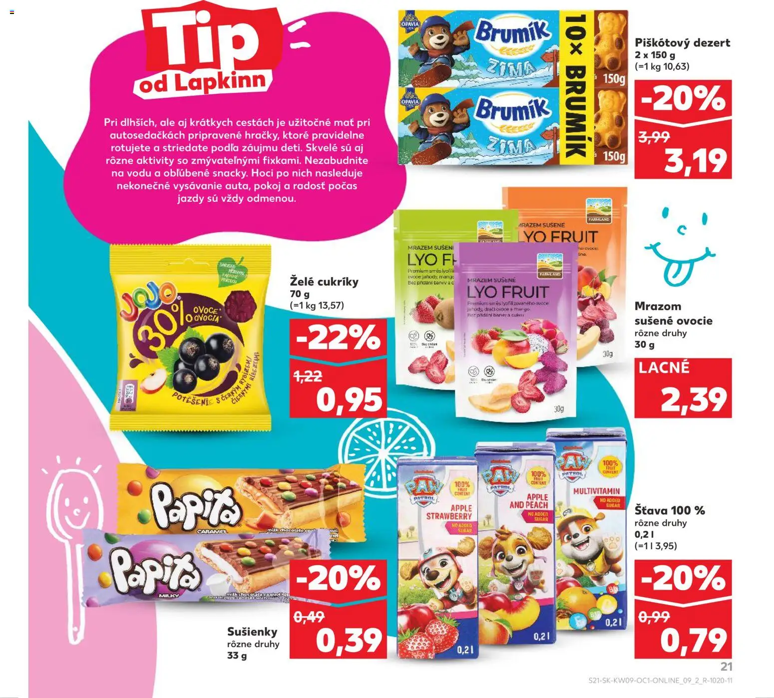 Kaufland SK akciós ujság - amely érvényes a következő dátumtól: 01.03.2026 | Oldal: 21 | Termékek: Multivitamin, Só, Mangó