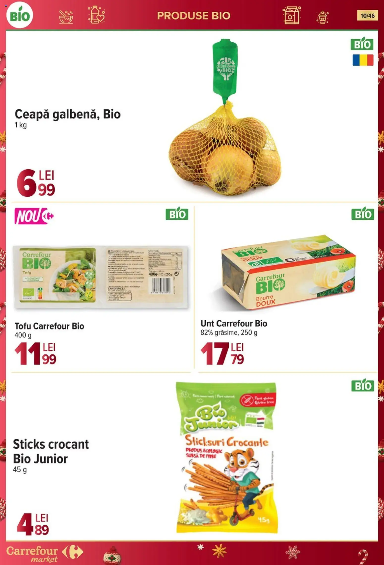 Noul catalog Carrefour – valabil de la 19.11.2025 | Pagină: 10 | Produse: Şerit ödül, Sticksuri, Unt, Ceapă