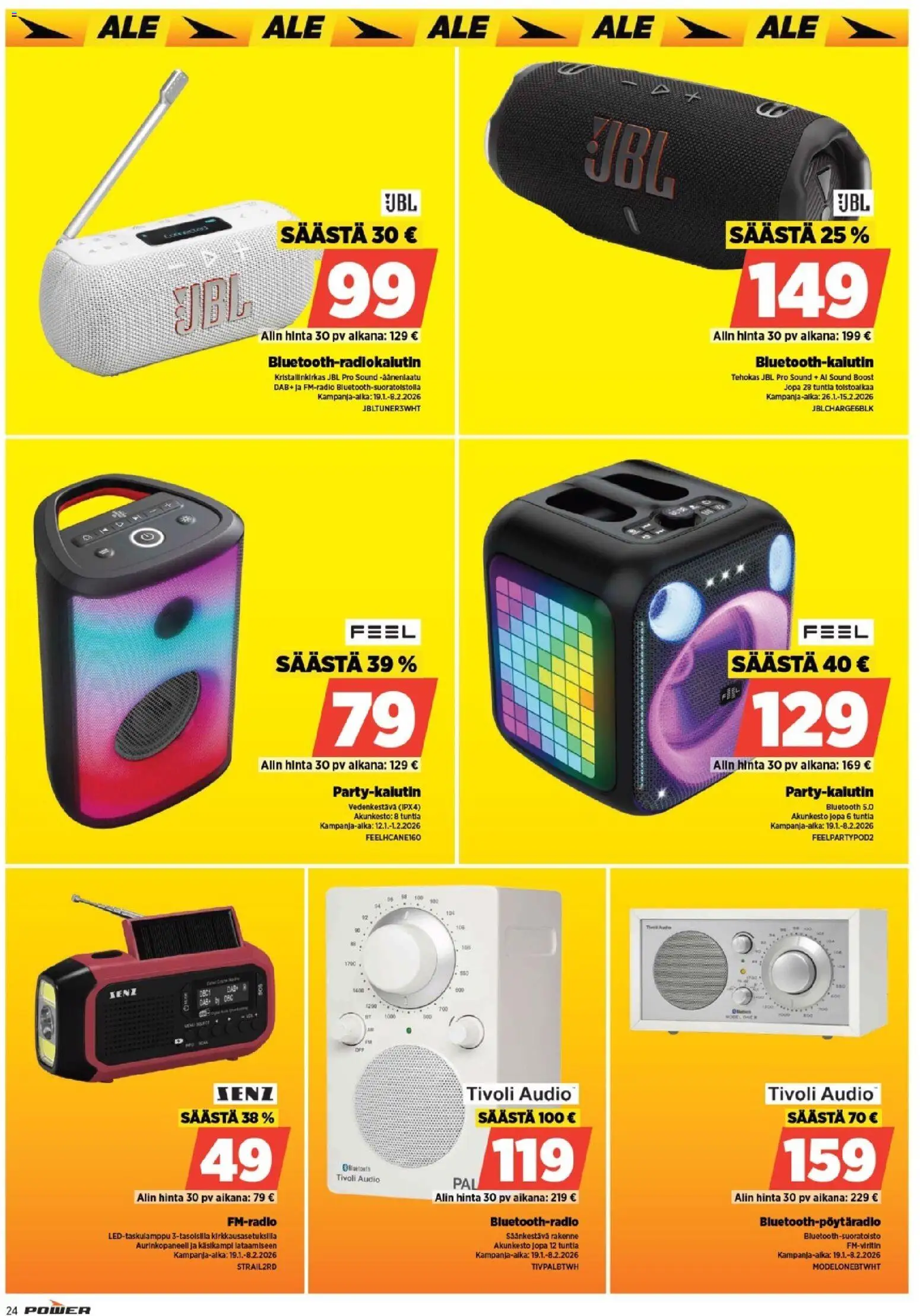 Power tarjoukset – voimassa 26.01.2026 alkaen | Sivu: 27 | Tuotteet: Audio