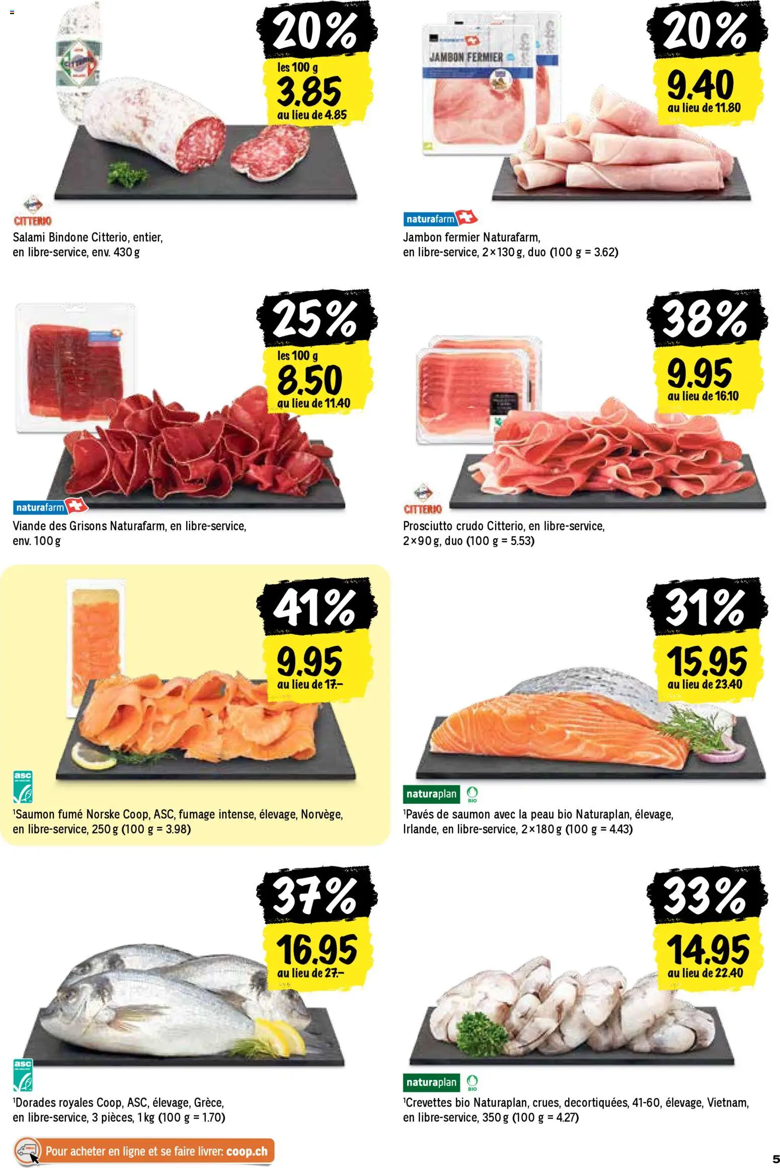 Coop - Les actions de la semaine – gültig ab 27.11.2025 | Seite: 5 | Produkte: Salami