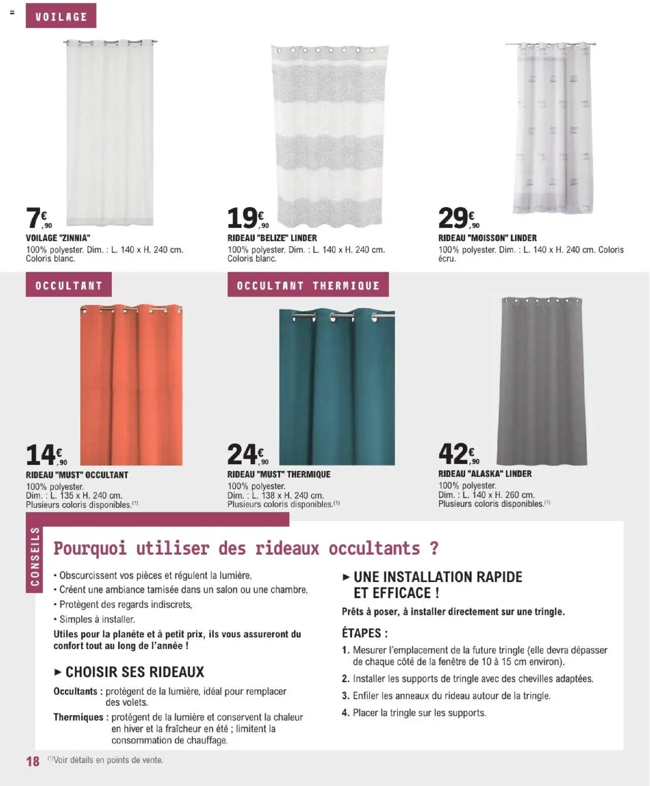  | Page: 18 | Produits: Rideau
