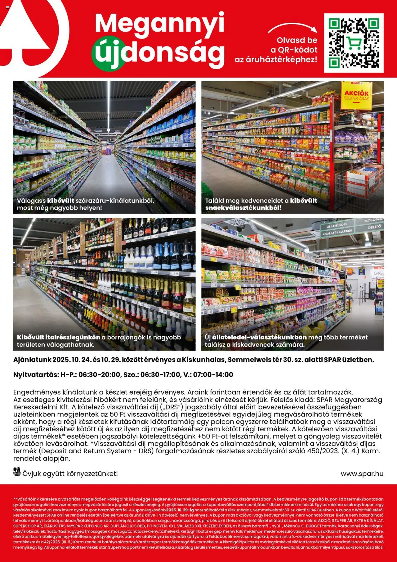 Spar akciós ujság - amely érvényes a következő dátumtól: 24.10.2025 | Oldal: 2 | Termékek: Szőlő, Bútor, Pezsgő, Öblítő