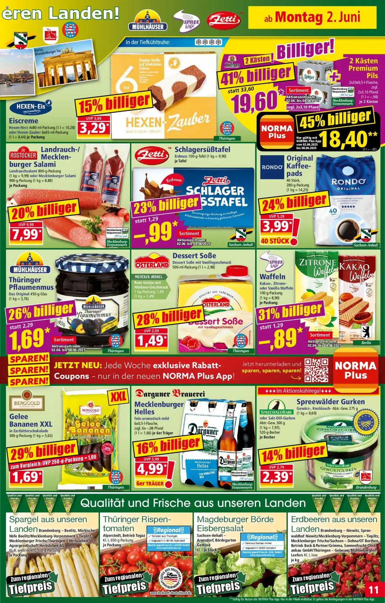 Norma Prospekt 	 - gültig ab dem 02.06.2025 | Seite: 11 | Produkte: Bananen, Spargel, Obst, Zitrone