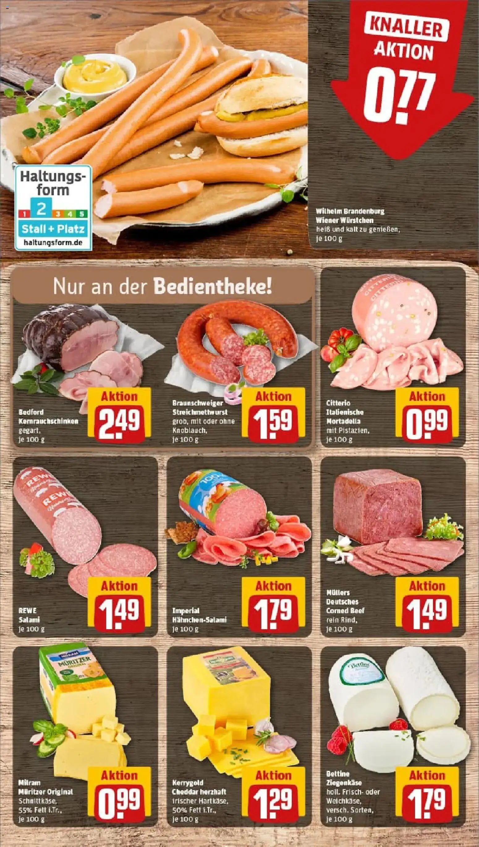 Rewe prospekt Nienburg	 – gültig ab 29.12.2025 | Seite: 9 | Produkte: Wiener wurstchen, Ziegenkäse, Milram, Salami