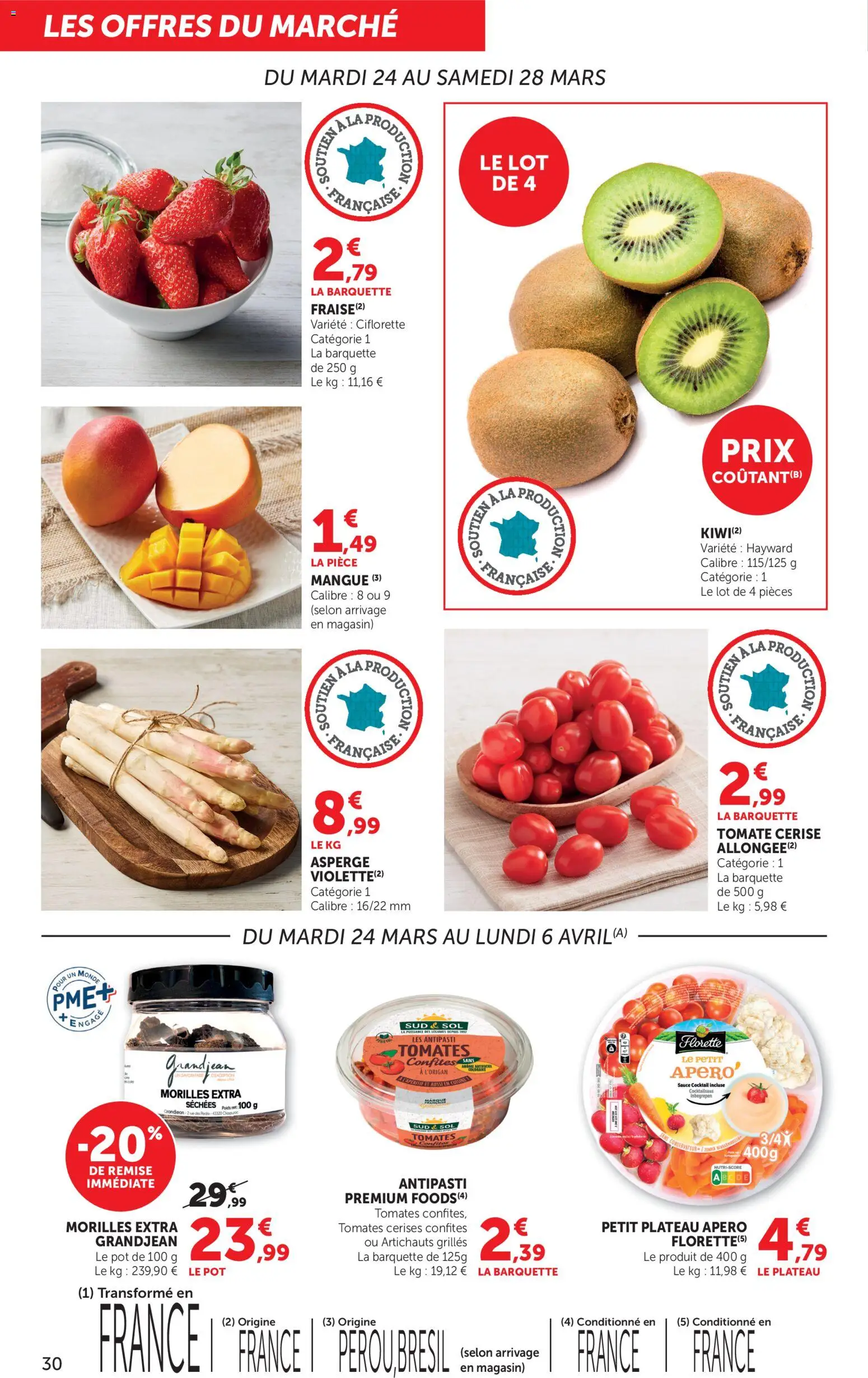 {H1} | Page: 30 | Produits: Mangue, Asperge, Cerises, Tomates