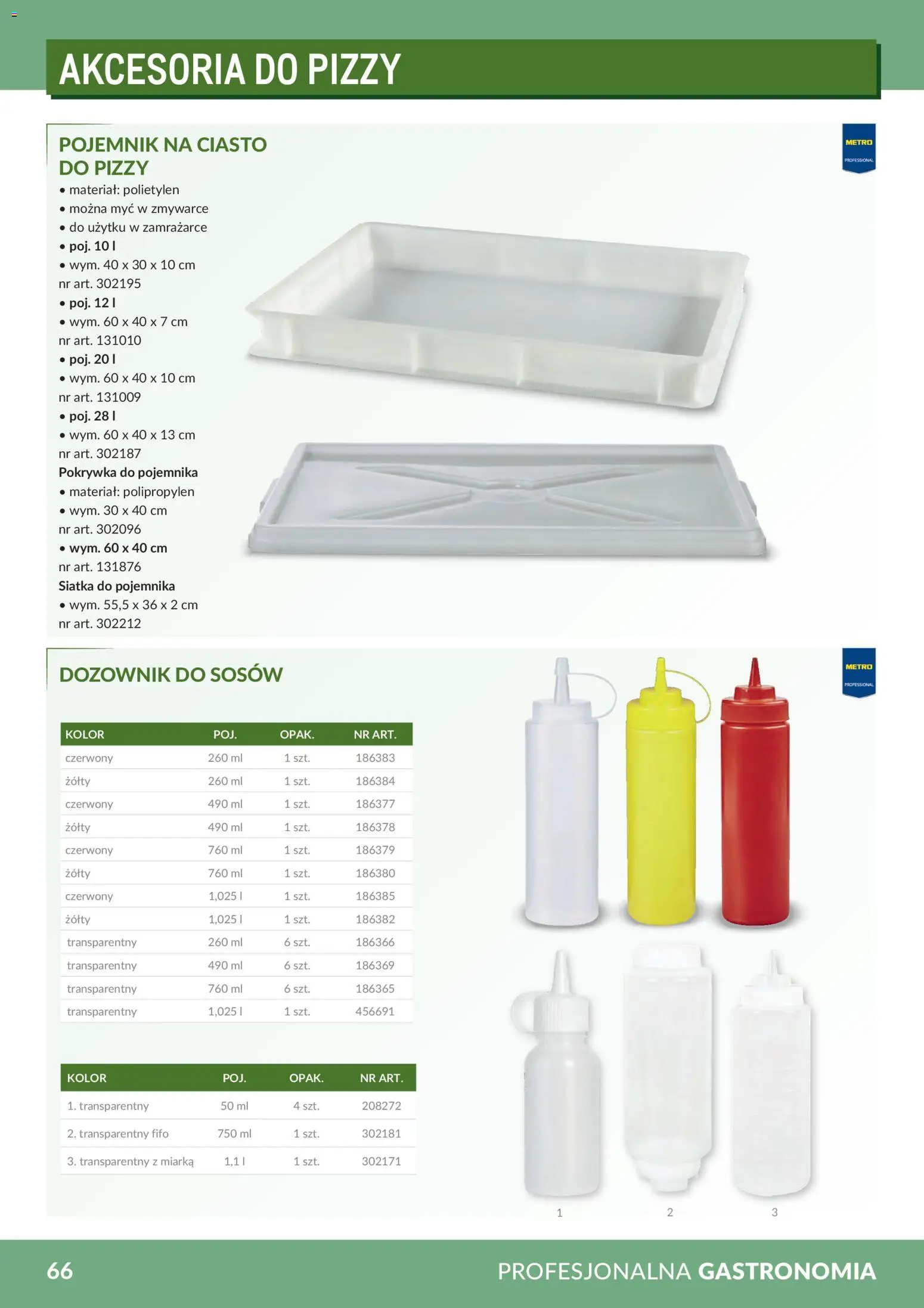 Makro Gazetka - Profesjonalna Gastronomia od 01.02.2026 | Strona: 66 | Produkty: Pojemnik na ciasto, Ciasto, Siatka